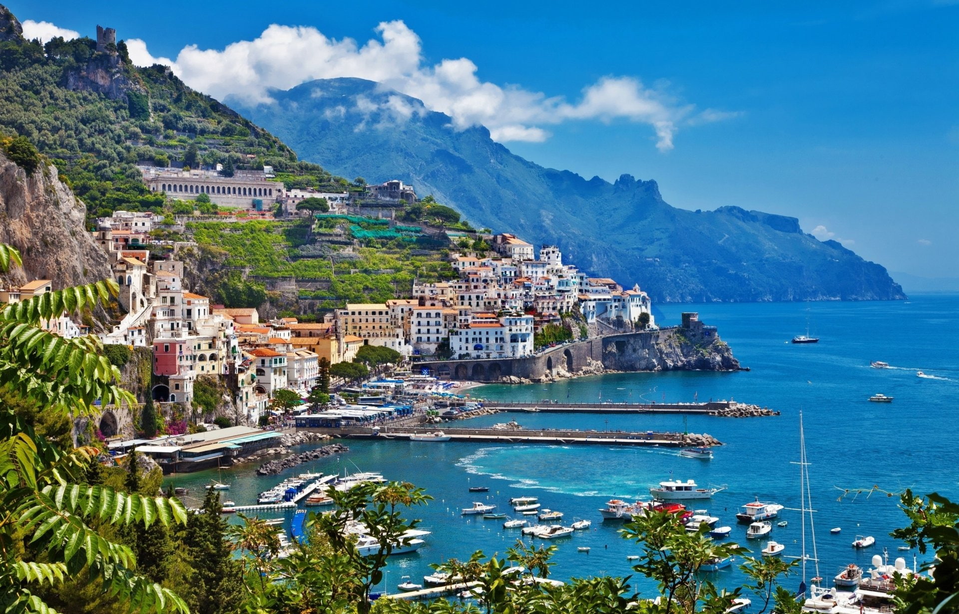 Amalfi, Italy, Towns, 1080P, Salerno, HD Wallpaper