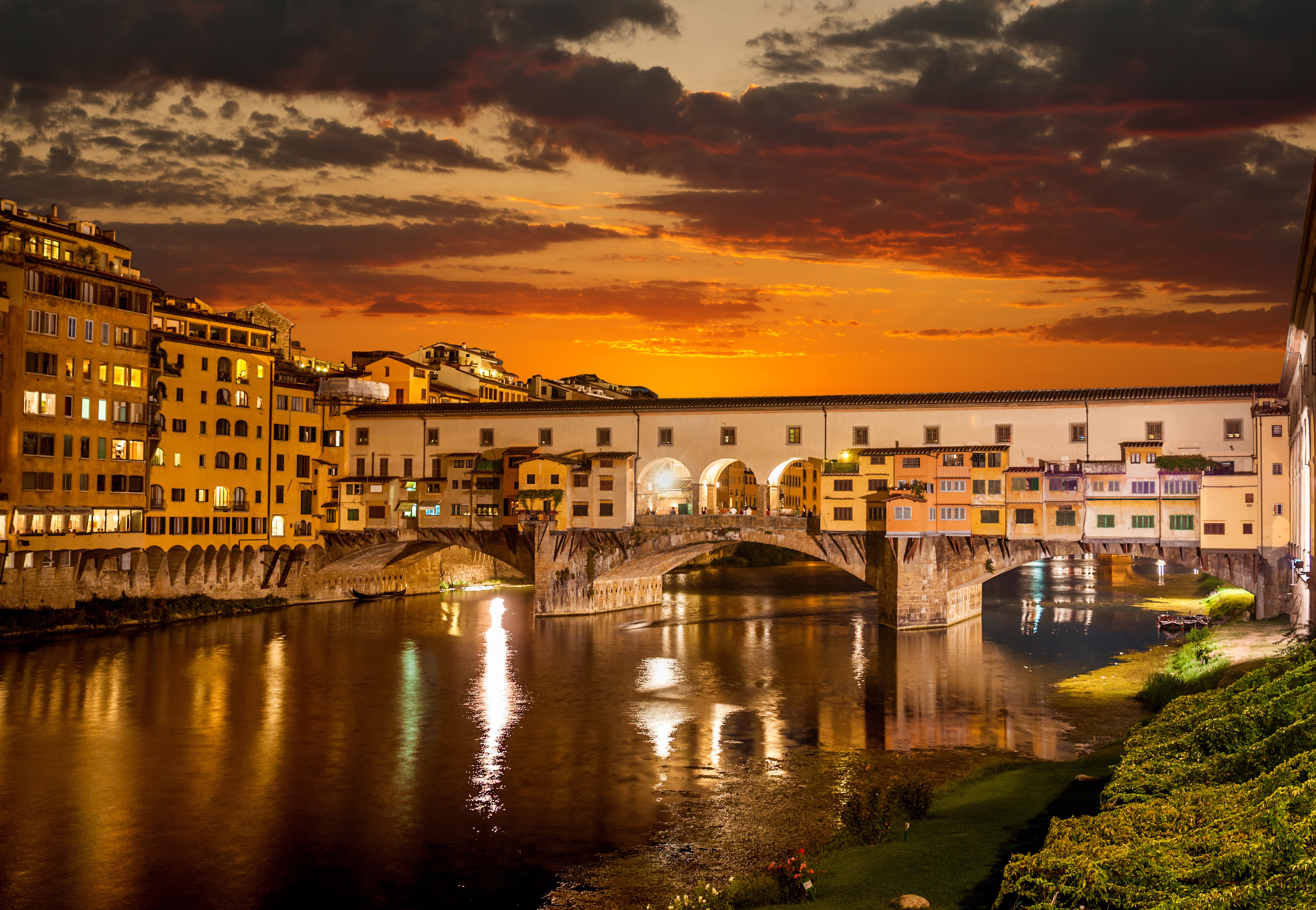 Venice, town, cultures, famous Place, outdoors, dusk, reflection, house, beautiful italy, painted, cityscape, summer, building Exterior, medieval, nature, HD Wallpaper