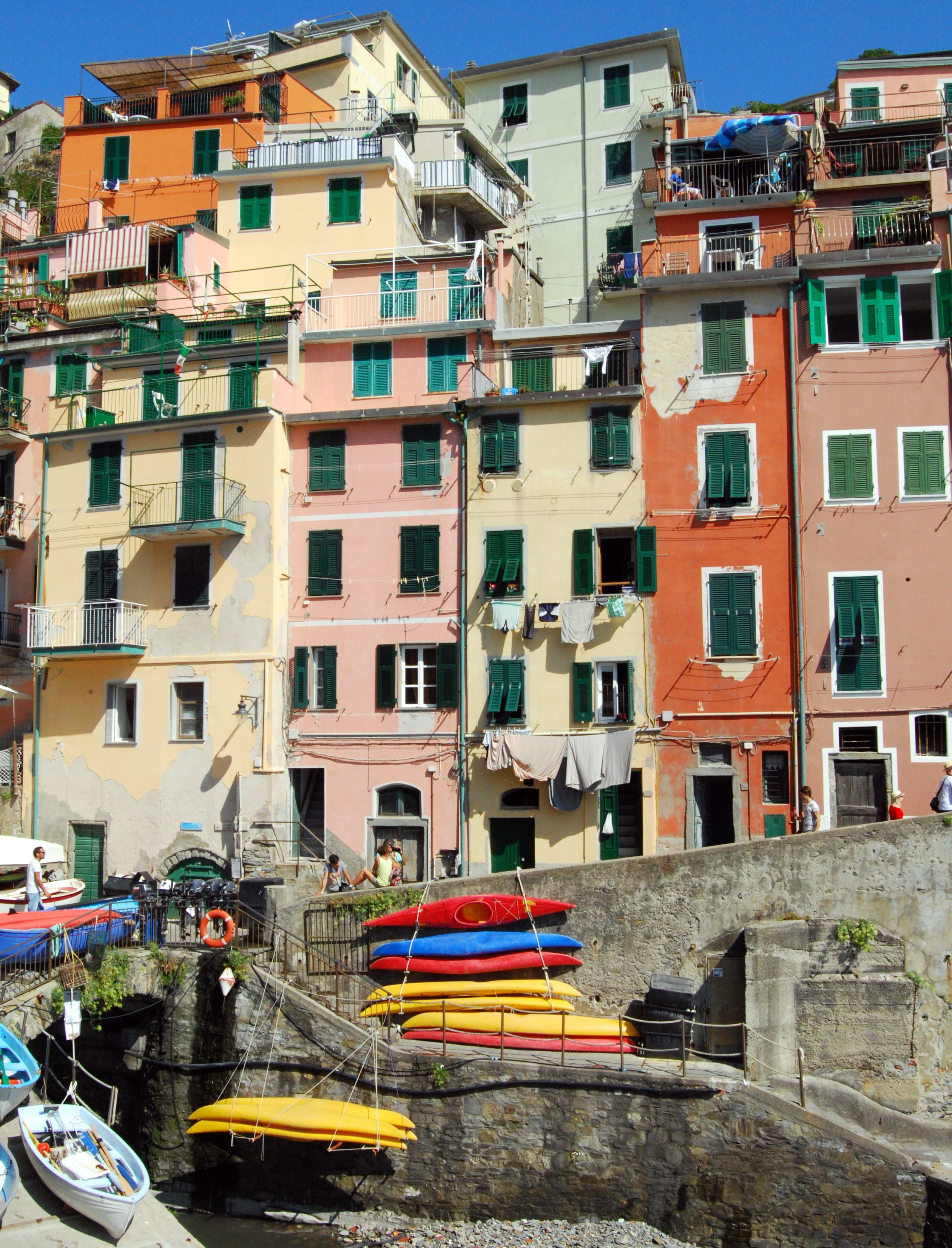 city, cinque terre, transportation, land vehicle, multi colored, window, city life, italy, liguria, colors, sunlight, no people, mode of transportation, Phone HD Wallpaper