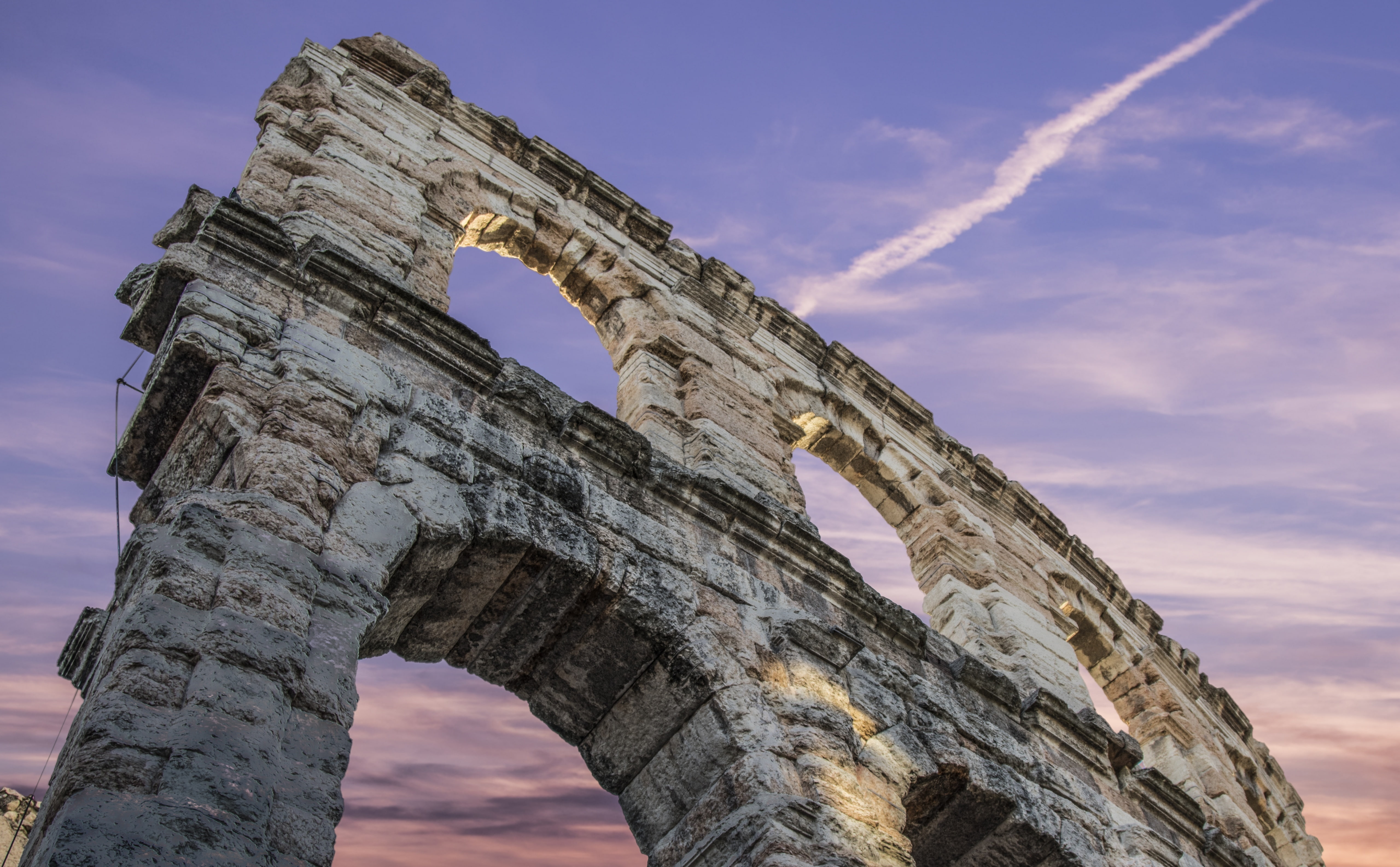 no people, the past, history, ruined, tourism, di, monument, ancient, architecture, verona, Europe, arch, old, travel, nature, bad condition, 5K, low angle view, HD Wallpaper