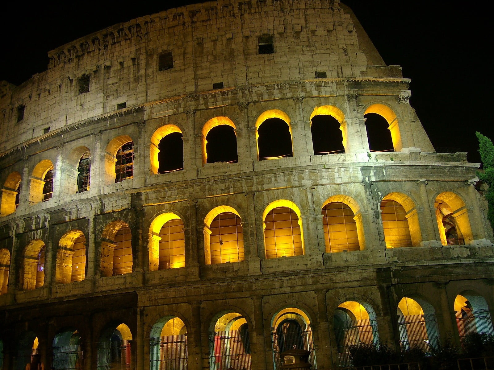 rome, low angle view, arched, europe, travel Destinations, rome - Italy, gladiator, roman Forum, outdoors, city, travel, stone Material, night, no people, HD Wallpaper
