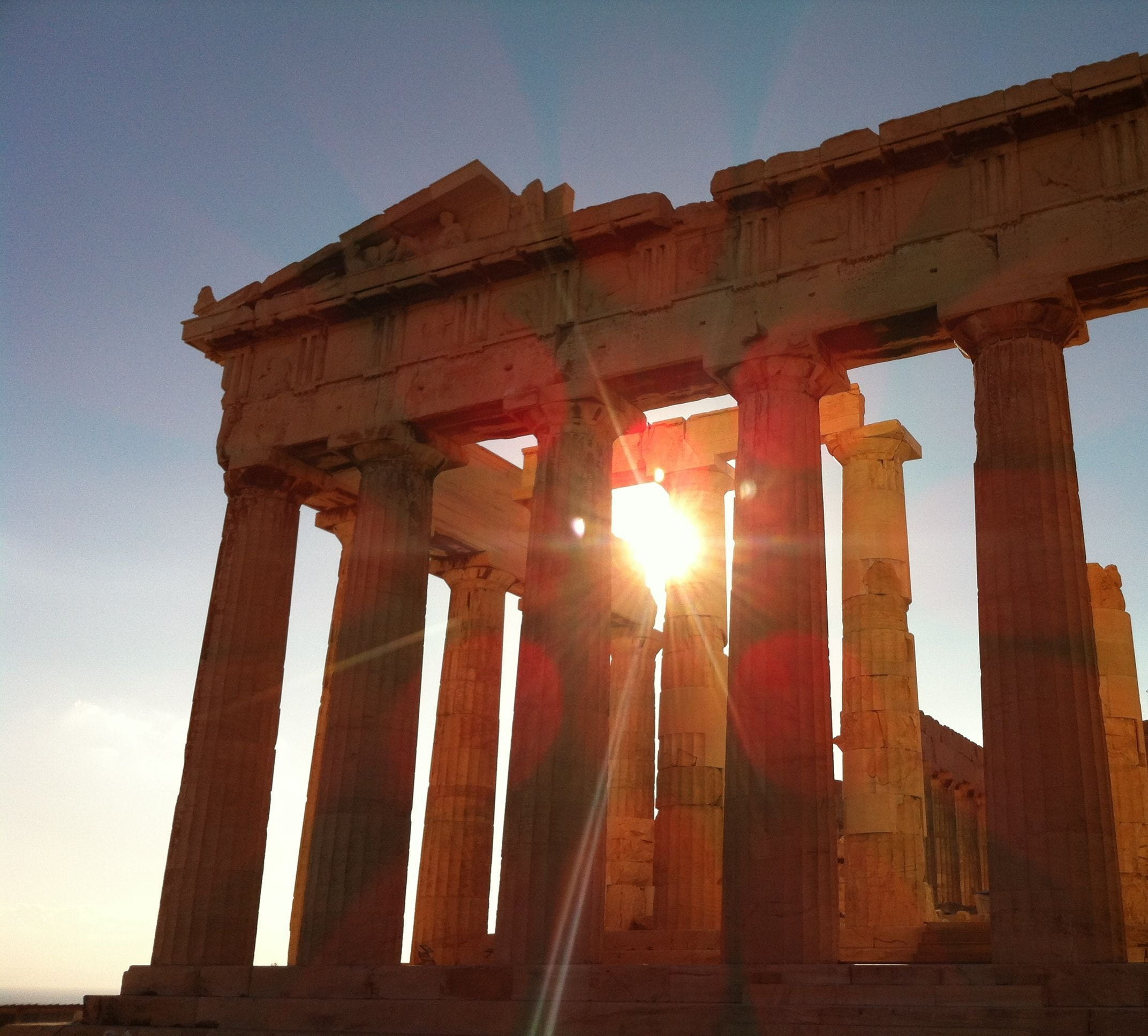 brown, nature, old ruin, built structure, sun, history, no people, architecture, coliseum, athens, the past, ruined, sky, ancient civilization, greece, HD Wallpaper