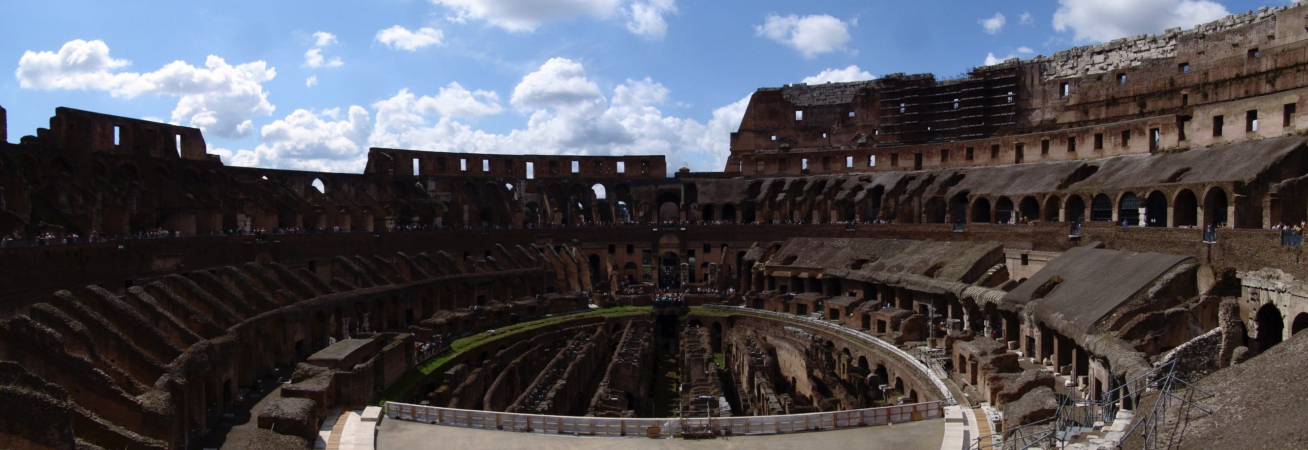 the colosseum, travel, Italy, cloud - sky, sky, panoramic, no people, travel destinations, Colosseum, architecture, Colosseo, italy, tourism, city, building exterior, HD Wallpaper