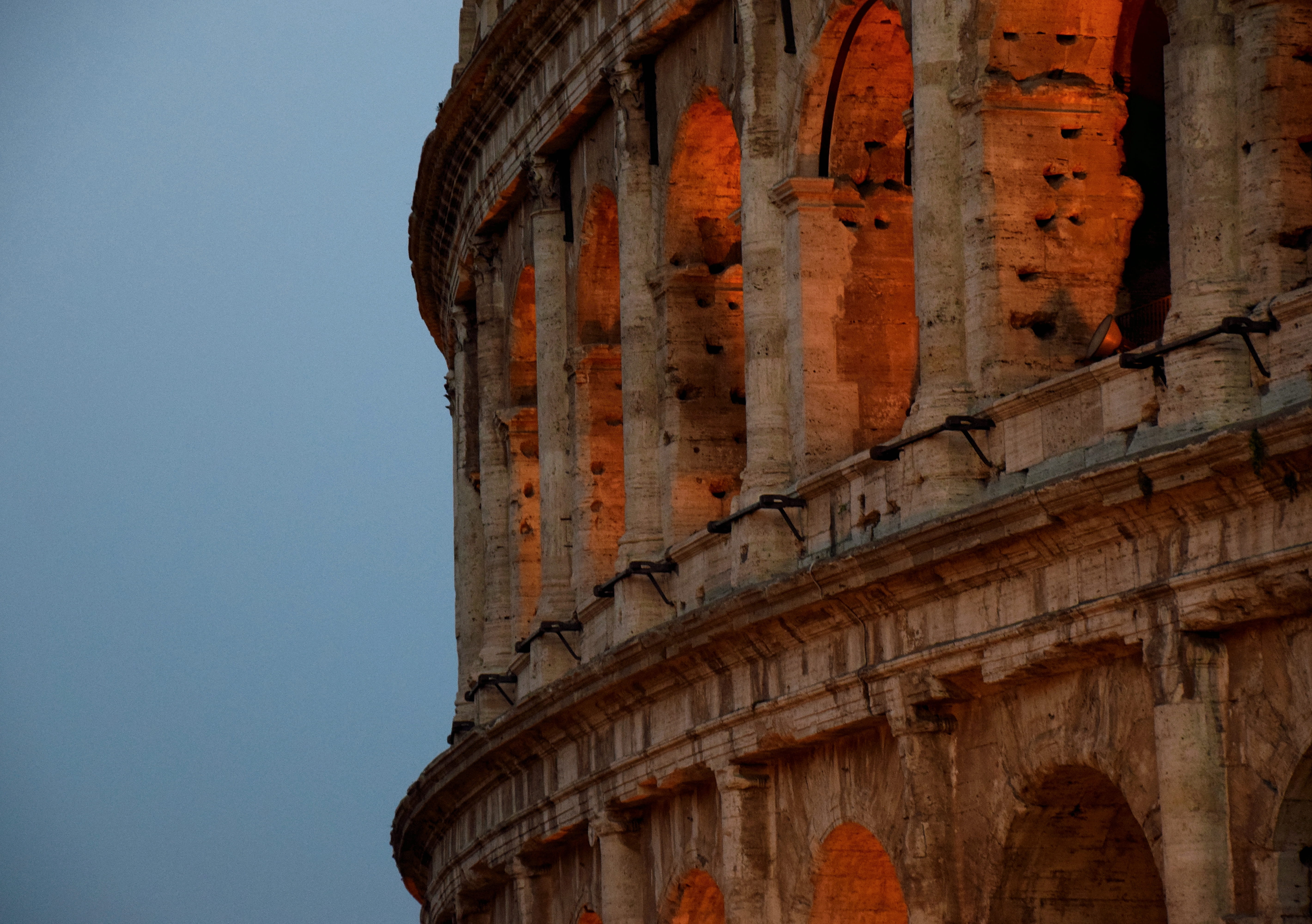 nature, building, history, travel destinations, light, landscape, cloud, architectural column, day, city, sunset, archaeology, old, rome, ancient, urban, HD Wallpaper