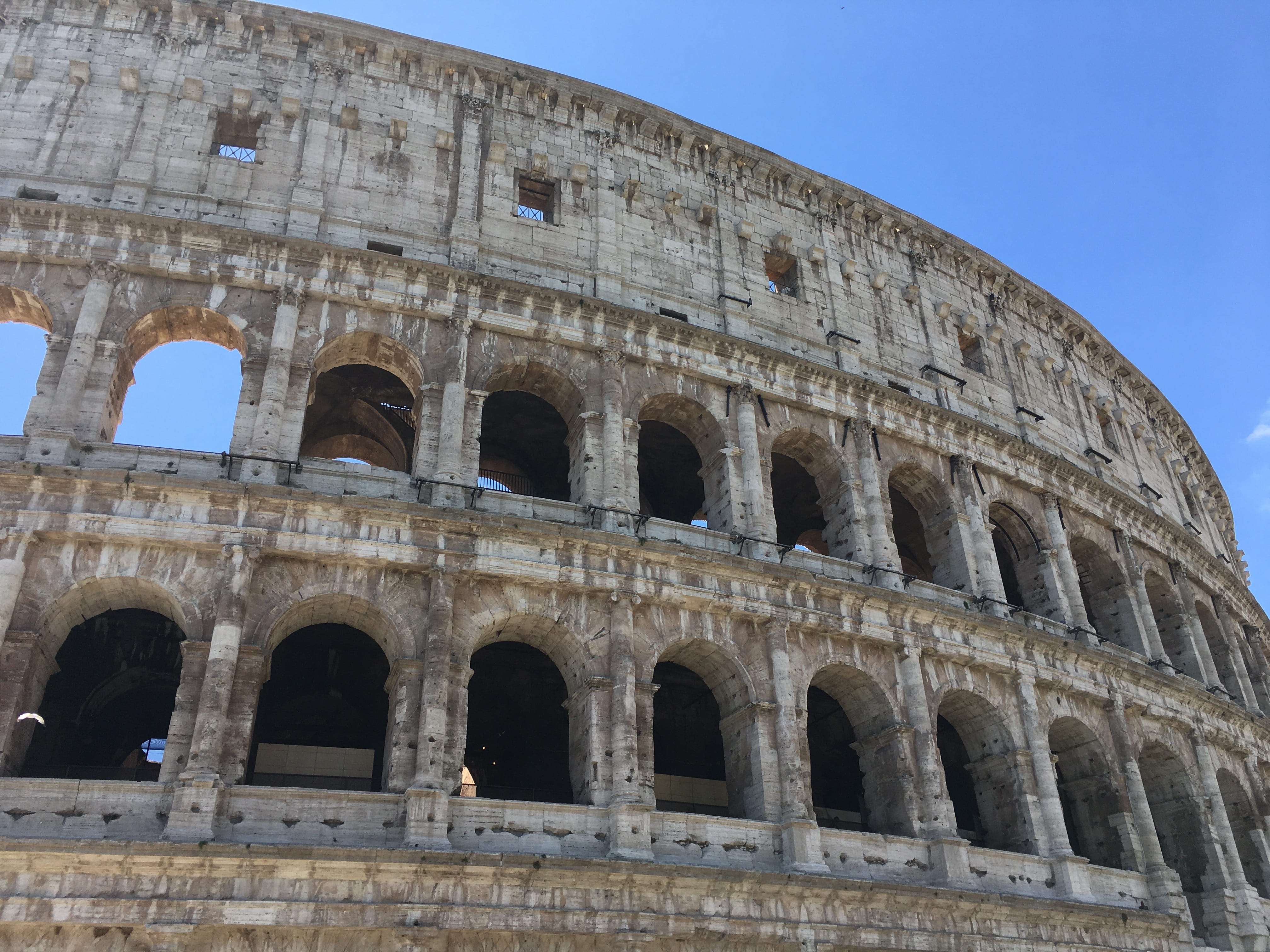 old, ancient, arena, travel destinations, italy, famous, culture, arts culture and entertainment, low angle view, travel, colosseum, architecture, ruin, HD Wallpaper