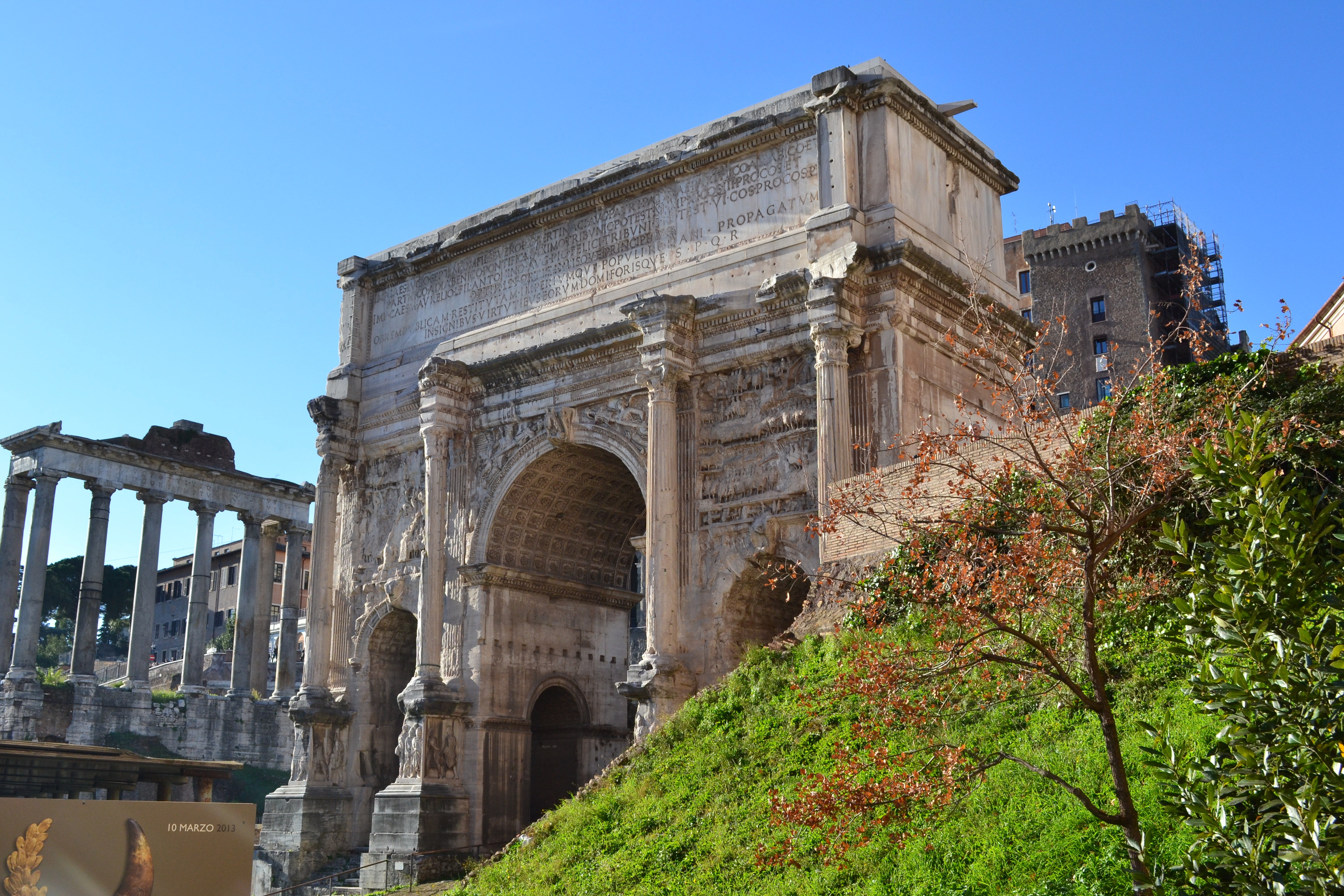 architecture, green, the past, arch, old ruin, triumphal arch, travel, tourism, history, ancient ruins, portico, nature, low angle view, antique, archaeology, HD Wallpaper