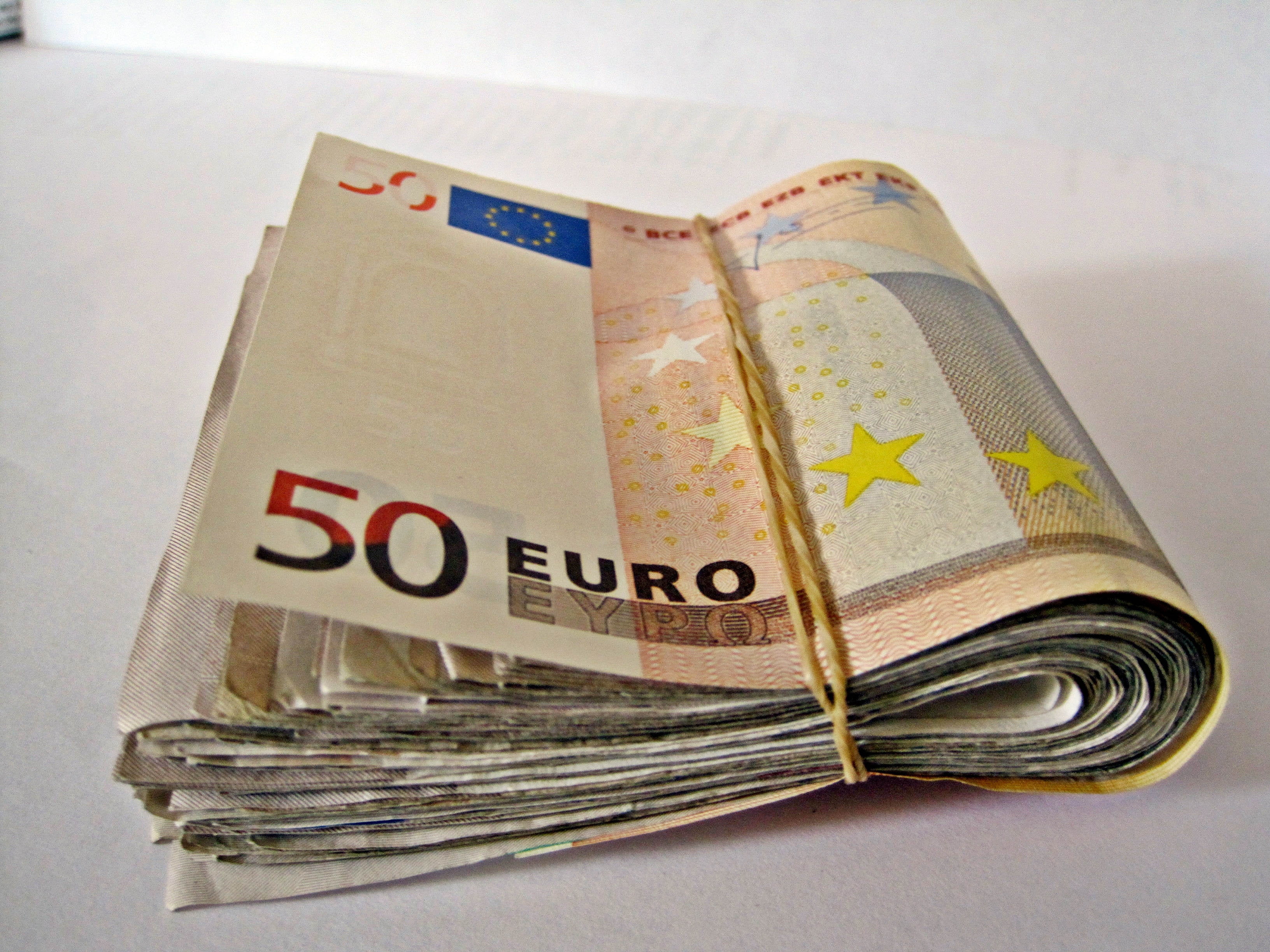 western script, investment, paper Currency, corporate business, banking, wealth, business, currency, making money, bundle, studio shot, no People, euro, HD Wallpaper