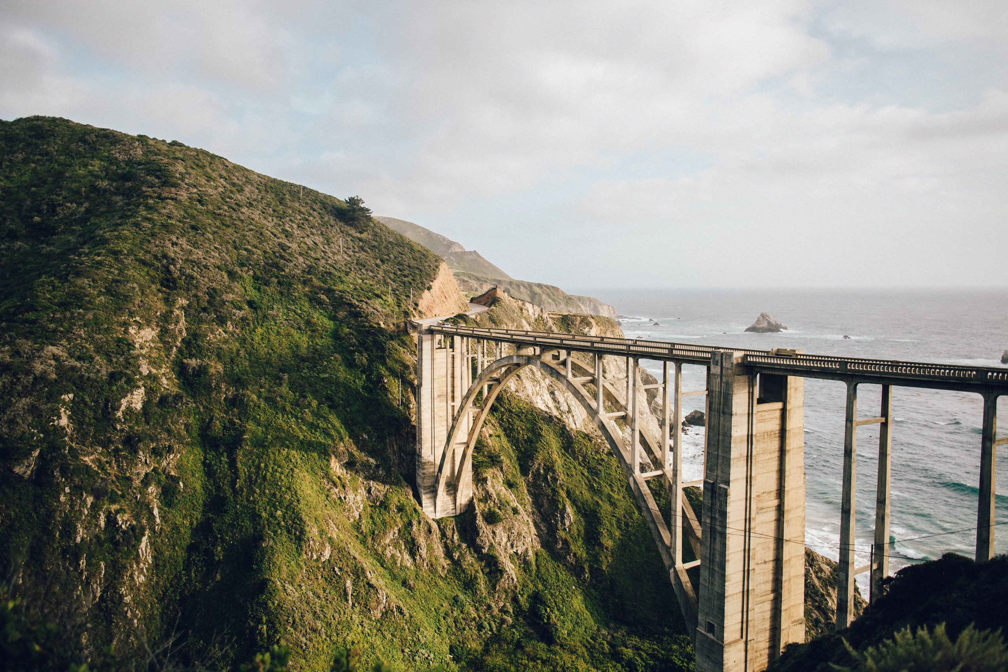 sea, outdoors, day, bridge - Man Made Structure, way, travel destinations, transport, beauty in nature, construction, connection, scenics - nature, travel, HD Wallpaper