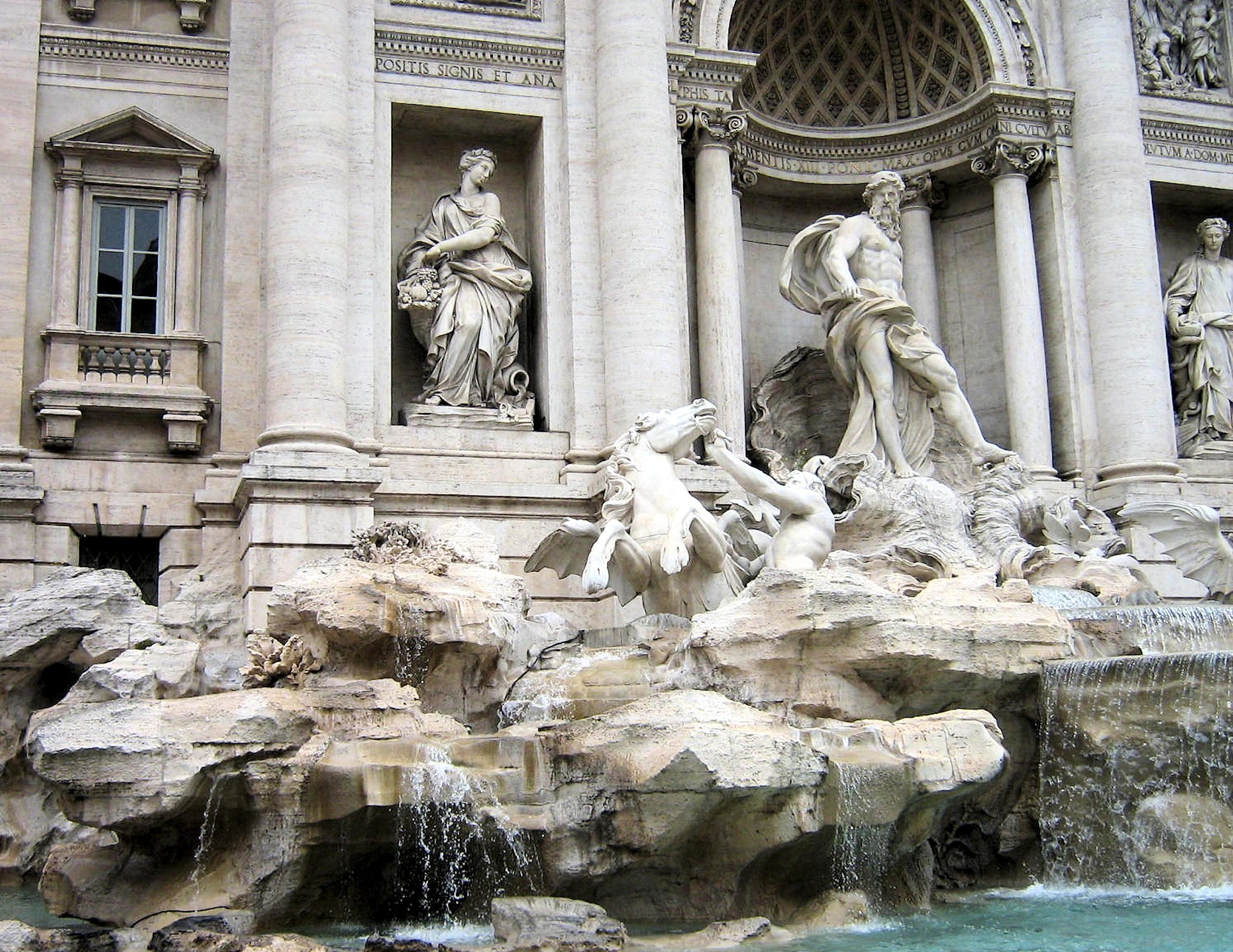 architectural column, day, creativity, the past, trevi fountain, representation, architecture, no people, art and craft, craft, history, building exterior, HD Wallpaper