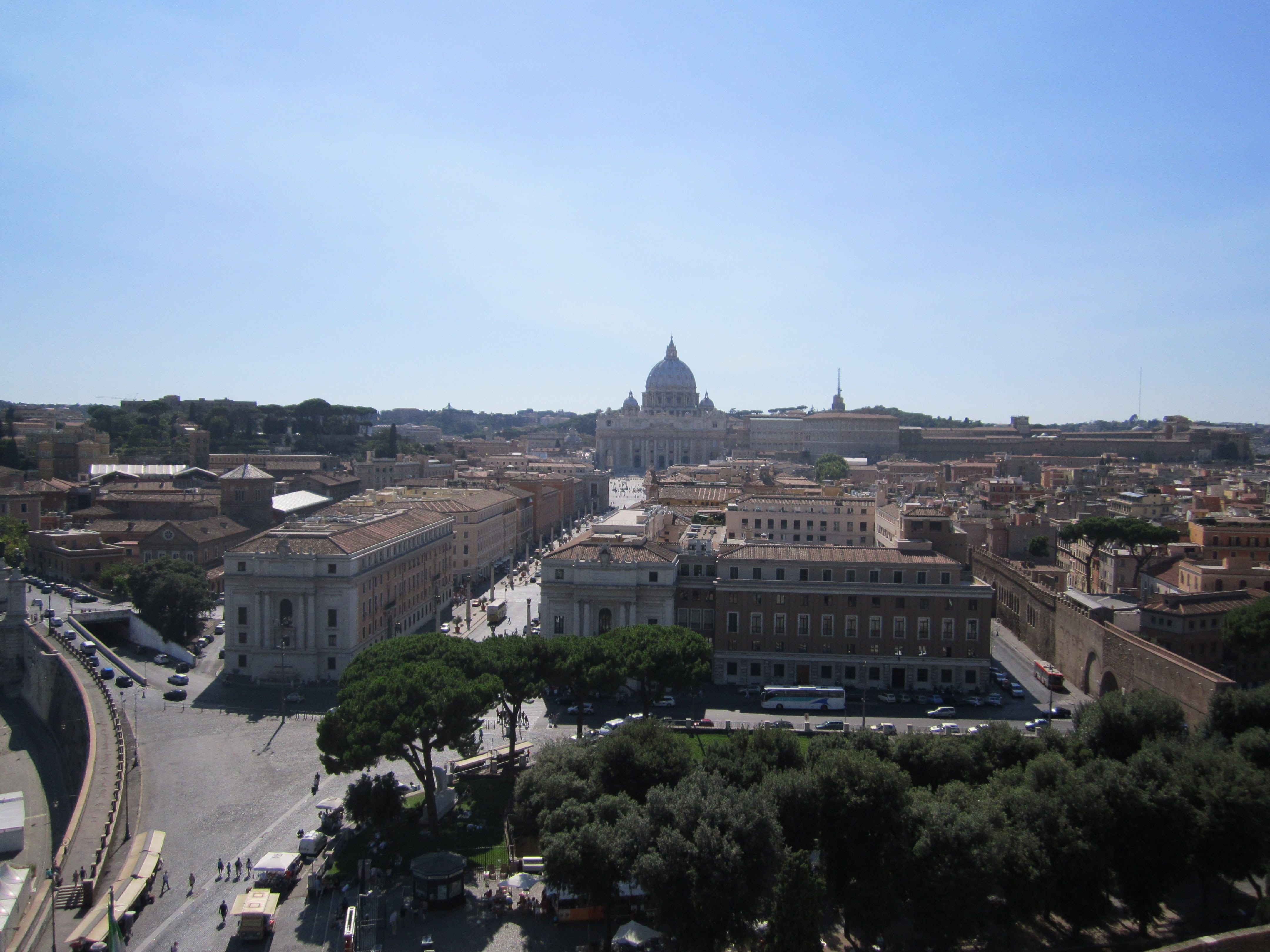 panorama, old, tree, holiday, antiquity, old town, watch, building exterior, high angle view, italy, city, outlook, no people, tourism, st peters basilica, HD Wallpaper