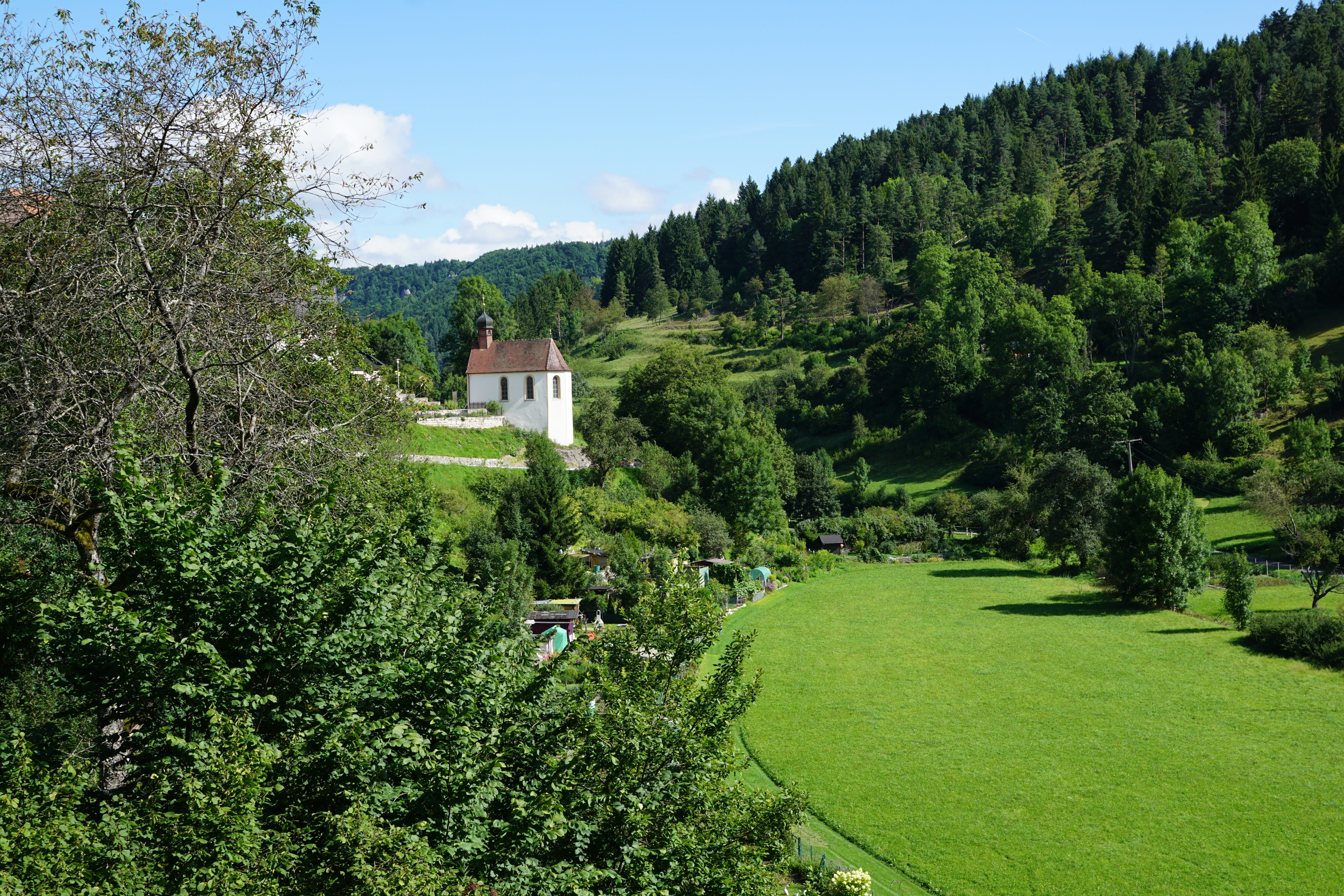 chapel, scenics - nature, land, make a pilgrimage, mühlheim, 5K, roman catholic, south, beauty in nature, historically, building, old, recovery, jesus, HD Wallpaper