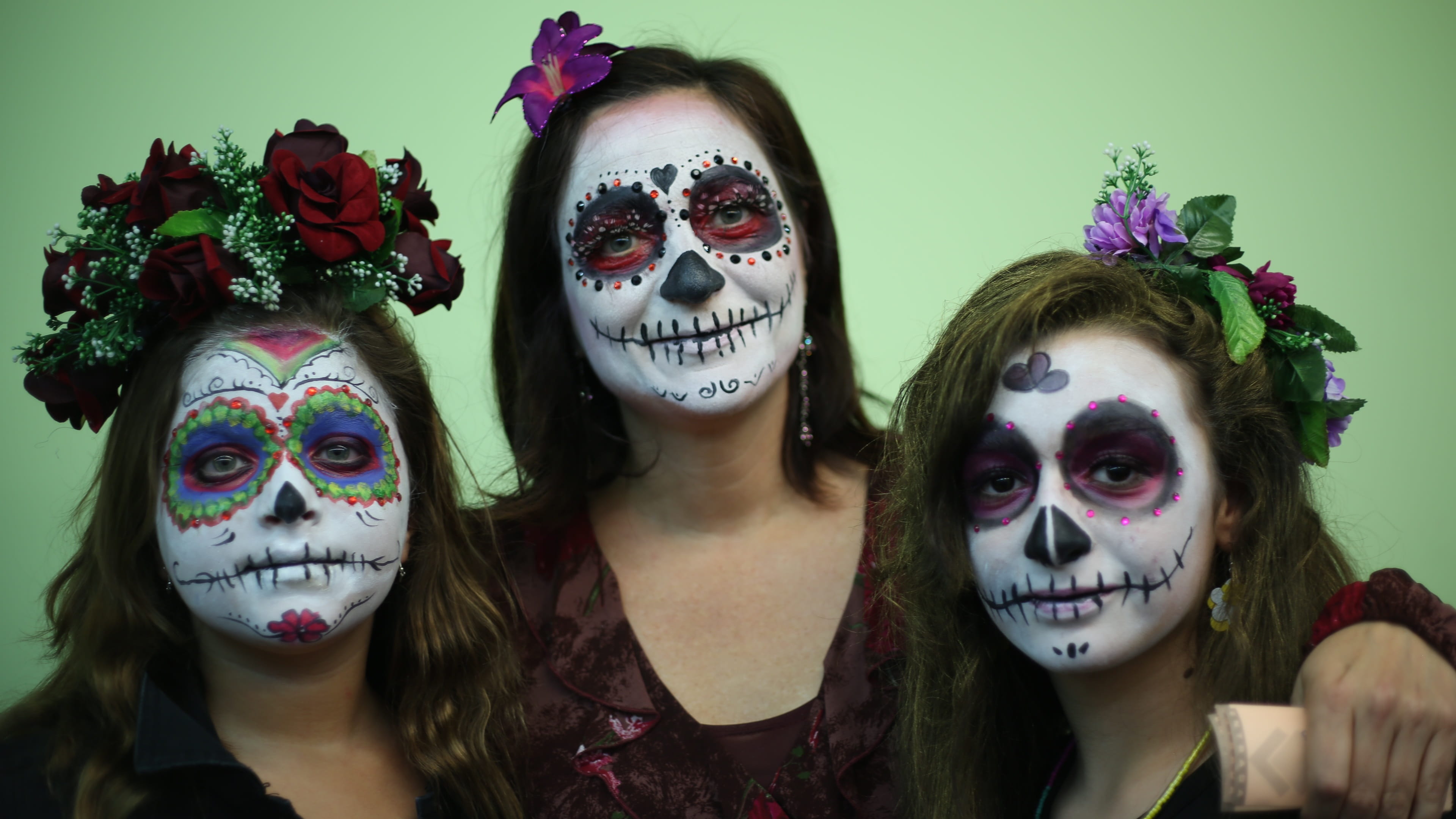 mother, dead, real people, home, disguise, face paint, black, looking at camera, mexico, obscured face, costume, tradition, Party, mask, mask - disguise, HD Wallpaper