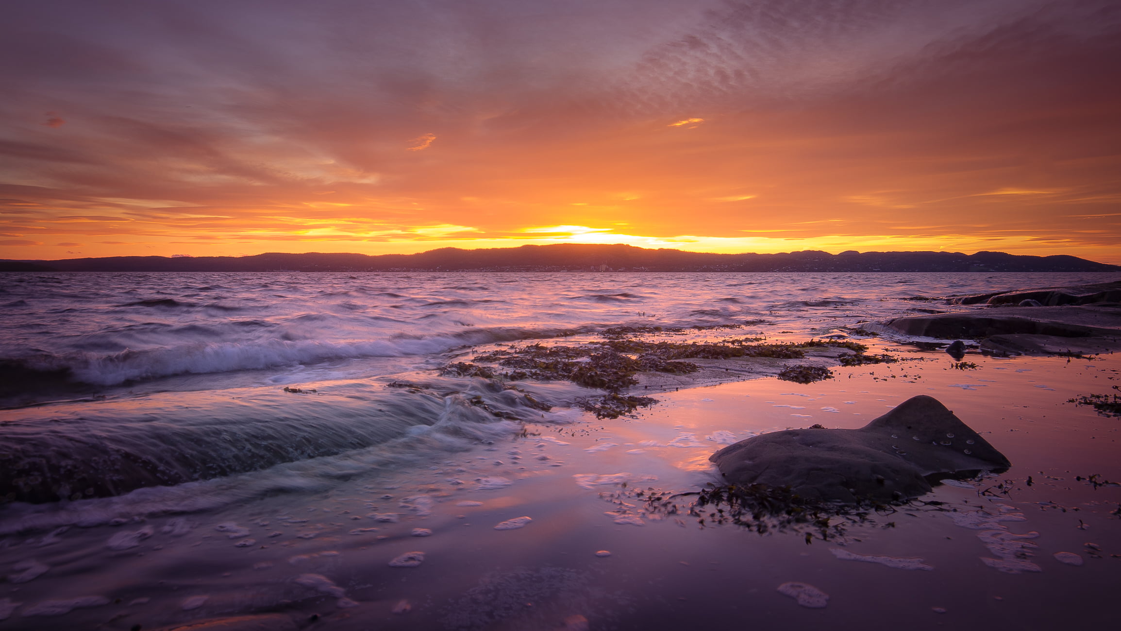 sun, norge, 1080P, body of water, seascape, scenics, photography, sunrise - Dawn, island, horizon, stunning, nature, landskap, summer, golden, hd, photo, HD Wallpaper