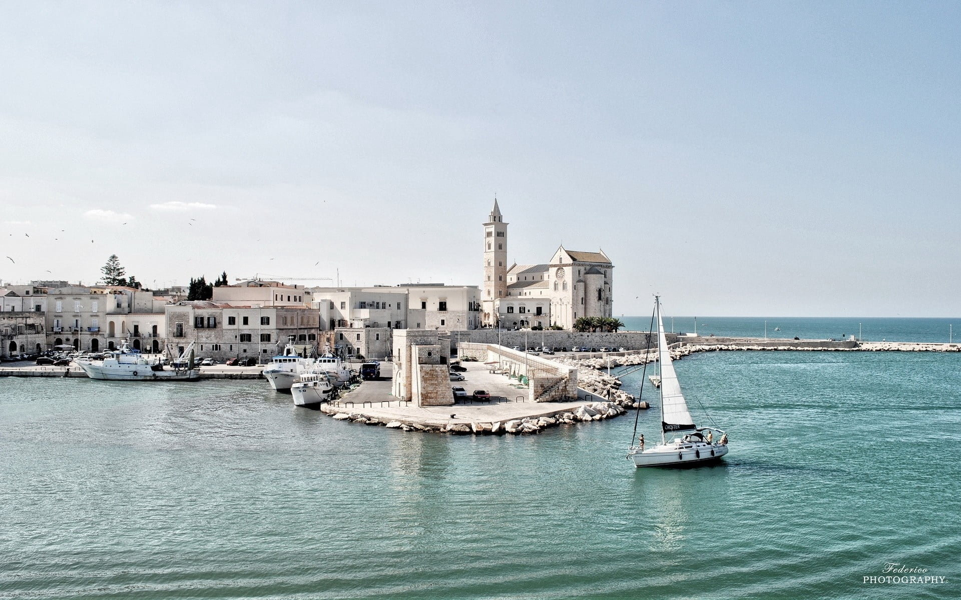 white, famous Place, journey, nature, nautical Vessel, city, vacations, harbor, travel, mediterranean Countries, island, no people, water, knowledge, sky, HD Wallpaper