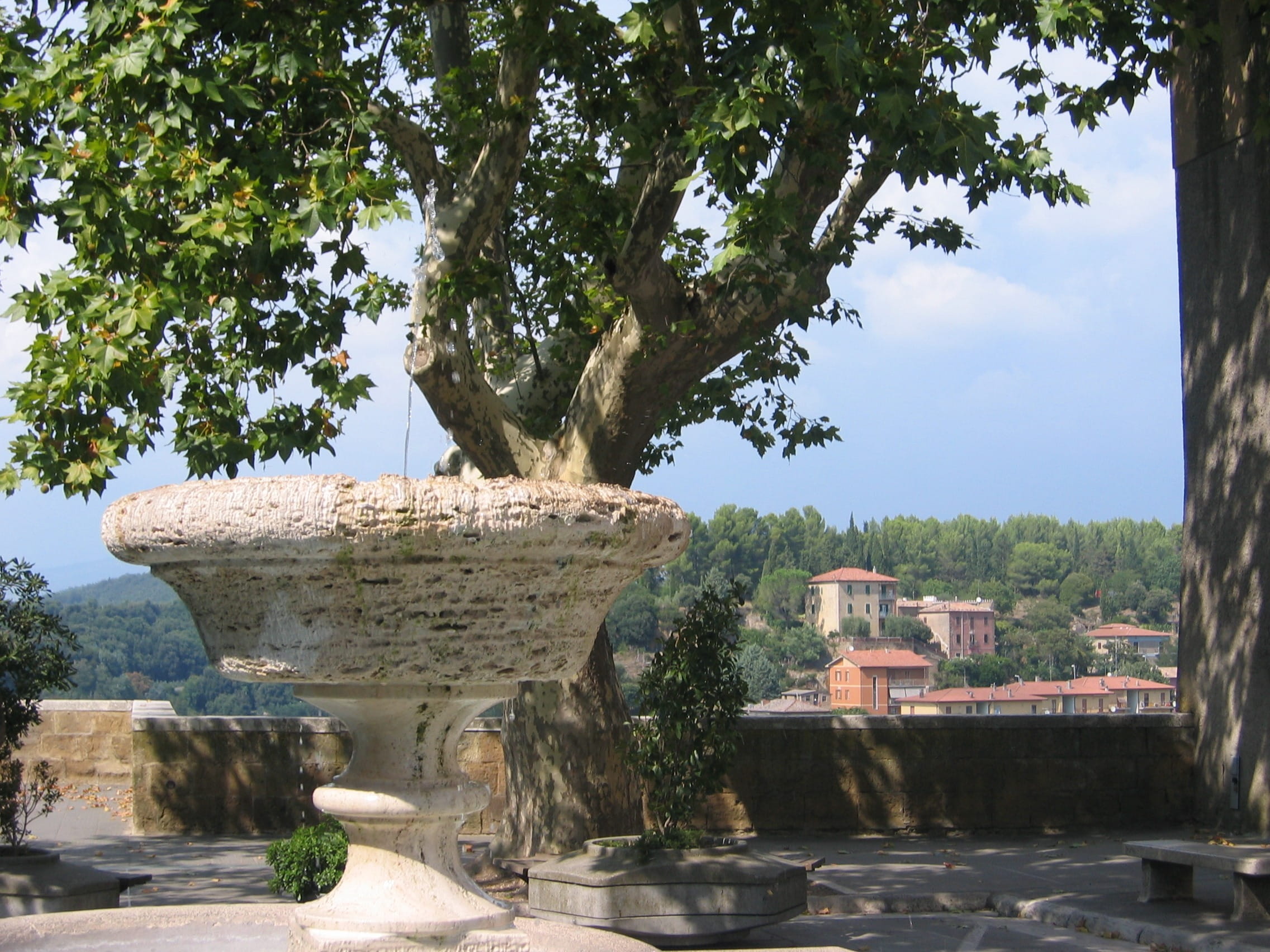 history, maremma, day, italy, no people, architecture, building, nature, sky, fountain, space, green color, city, tree trunk, growth, plant, trunk, the past, HD Wallpaper