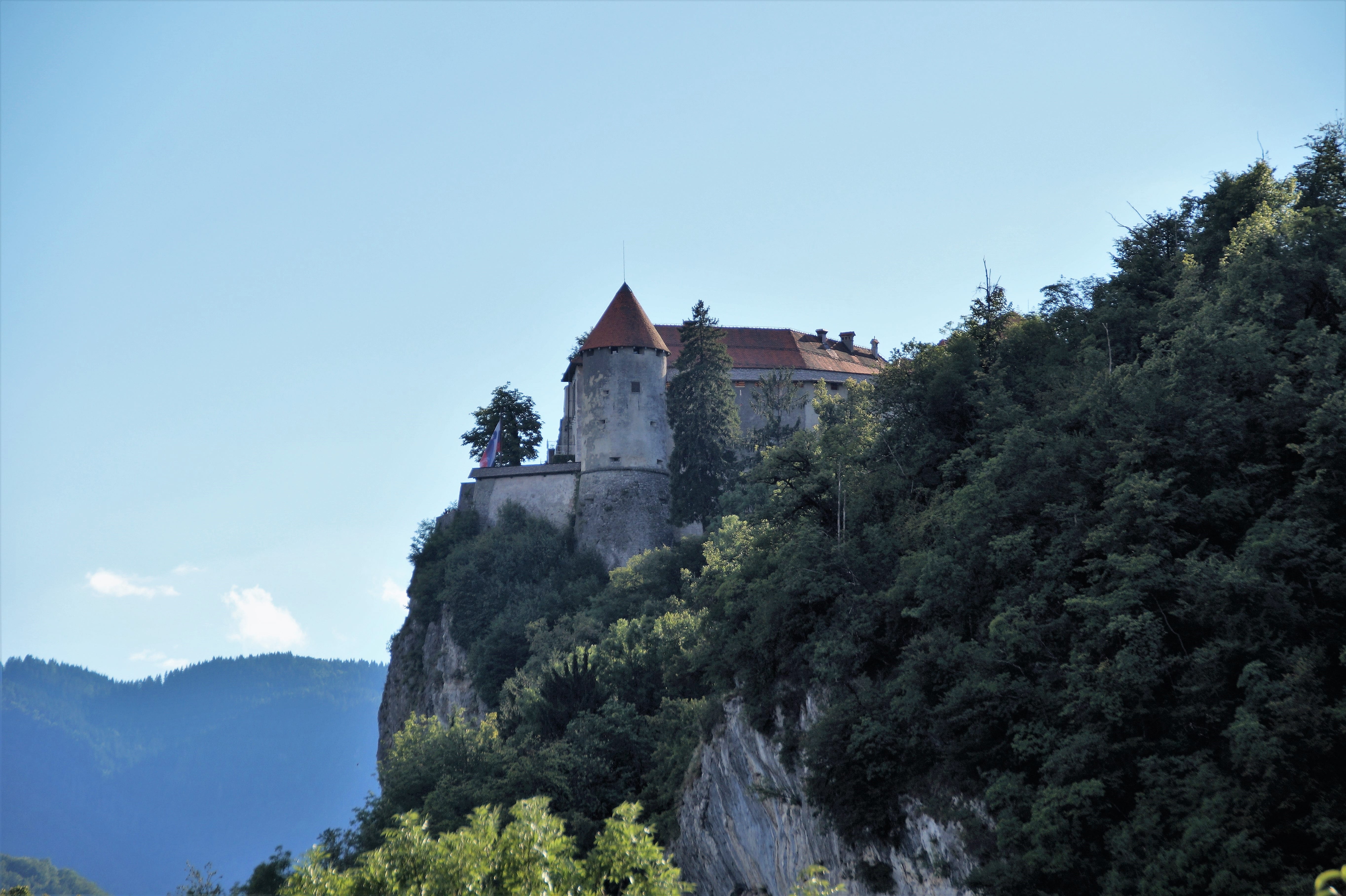 bled, building exterior, day, house, no people, outdoors, growth, tree, travel destinations, architecture, beauty in nature, slovenia, nature, sky, medieval construction, HD Wallpaper