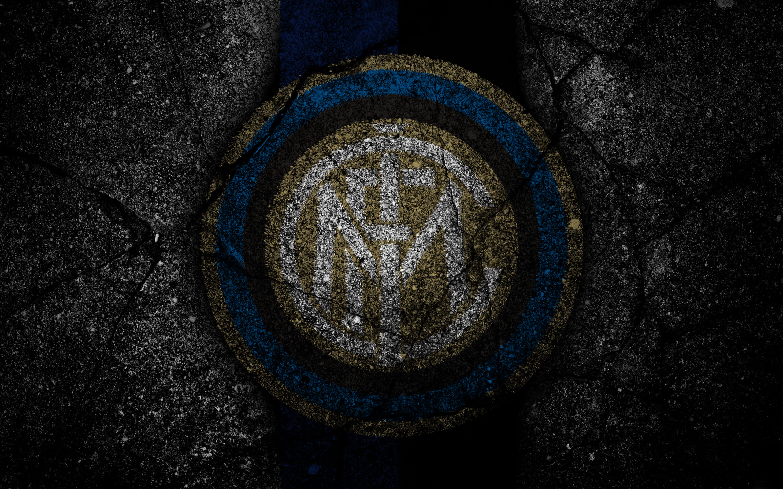 Logo, Inter Milan, Soccer, Emblem, 2K, HD Wallpaper