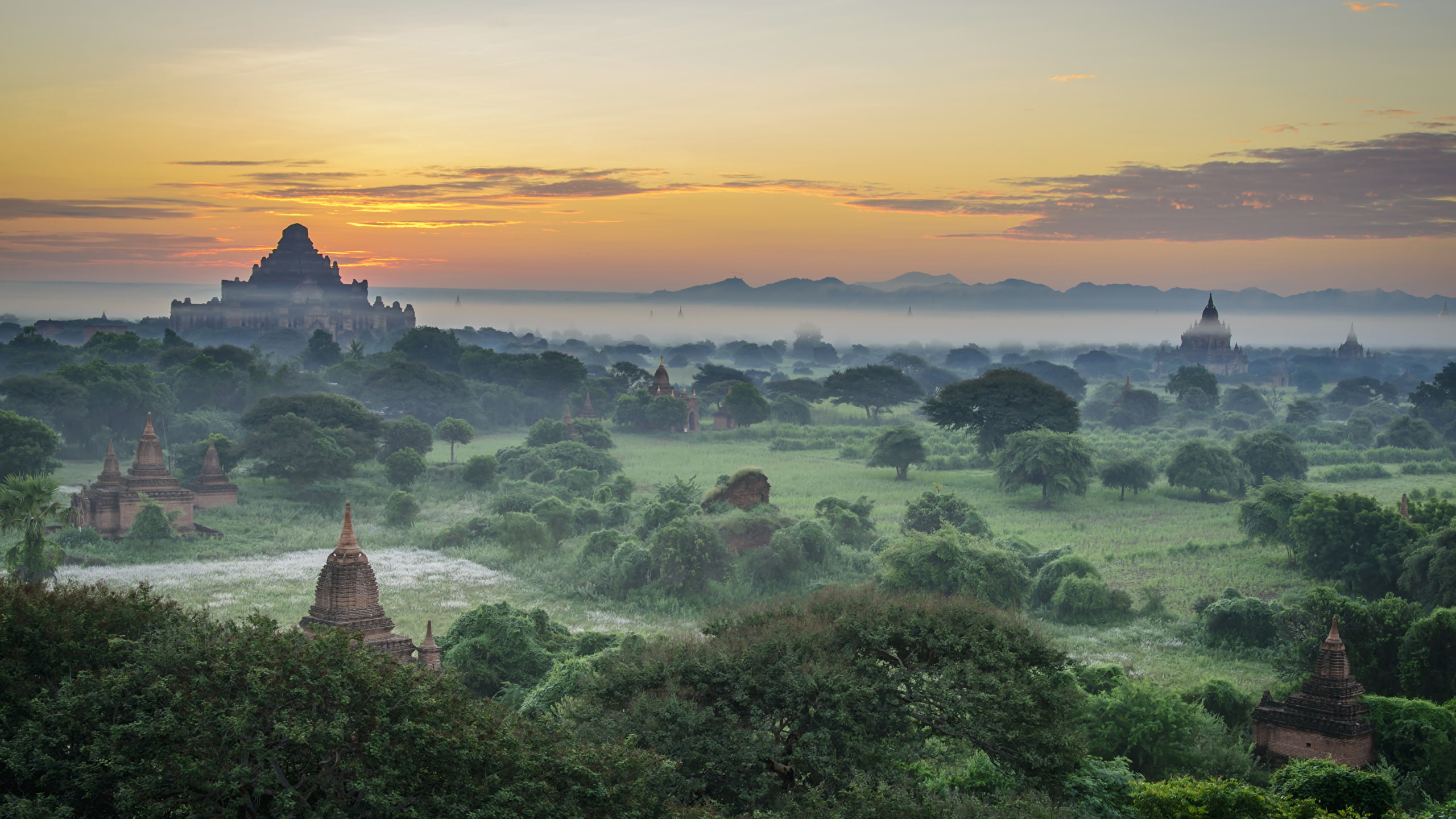 2K, bruma, naturaleza, oriental, paisaje, HD Wallpaper