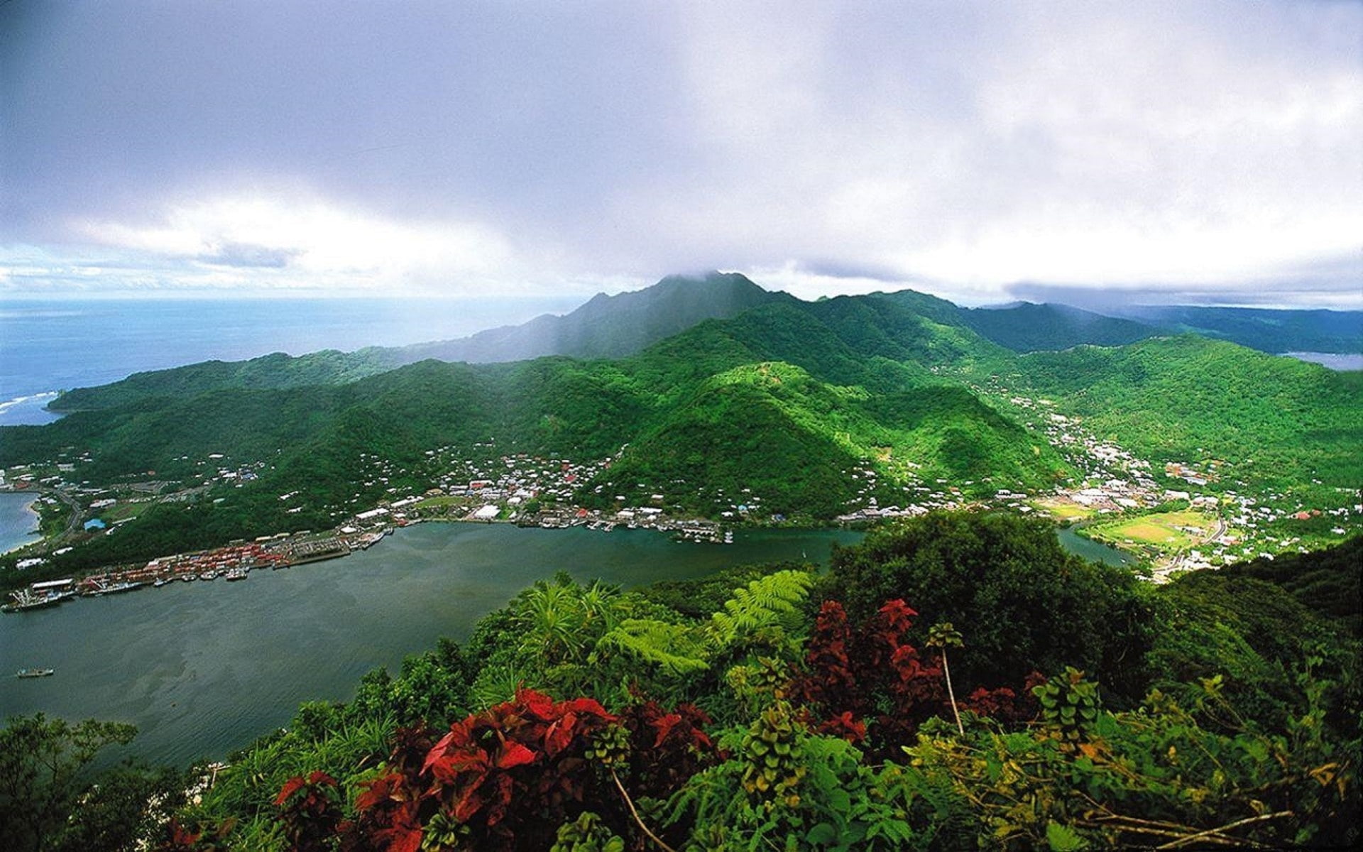 samoa, paisaje, 1080P, naturaleza, americana, HD Wallpaper