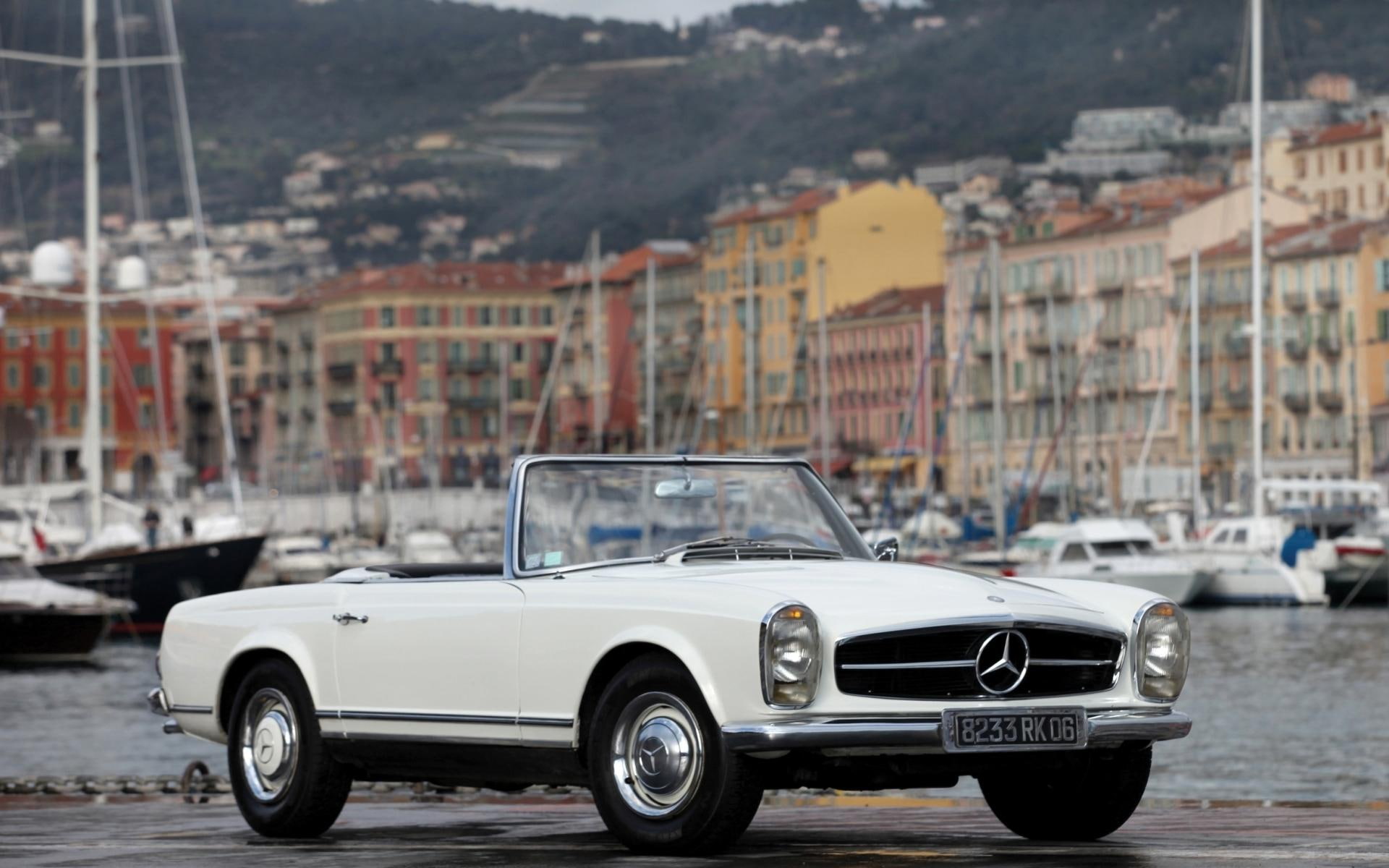 1080P, cars, classic, mercedes, mercedes benz, roadster, benz, vintage, sl, HD Wallpaper