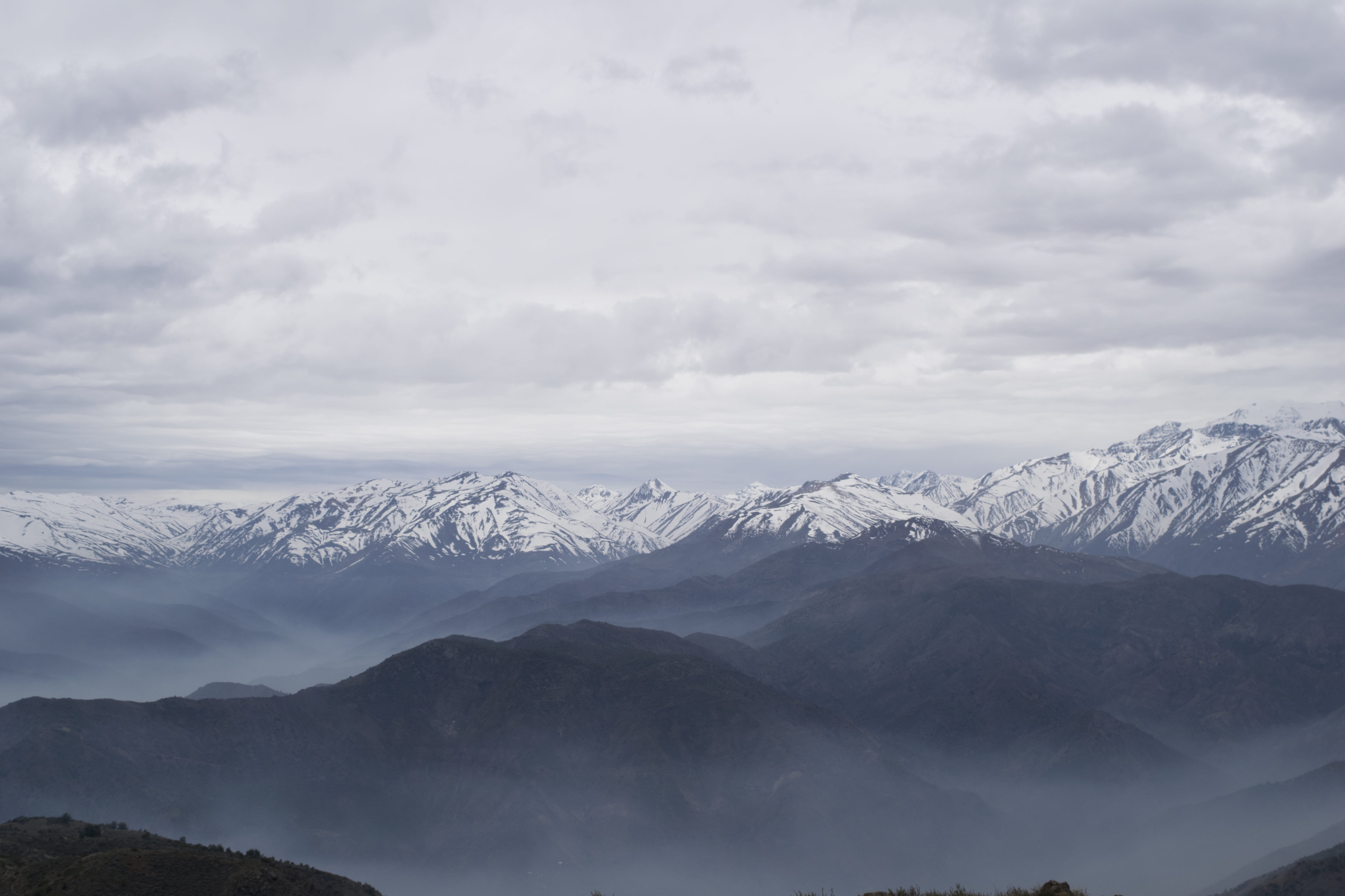 non-urban scene, beauty in nature, environment, trekking, mountain, range, outdoors, snowcapped mountain, clouds, scenics - nature, cerro provincia, sky, HD Wallpaper