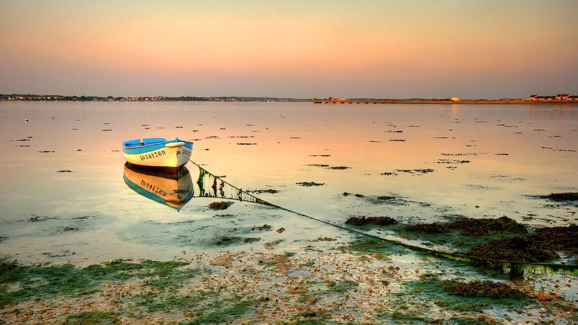 beach, stolen, ireland, rowing boat, small boat, boat, boats, 1080P, HD Wallpaper