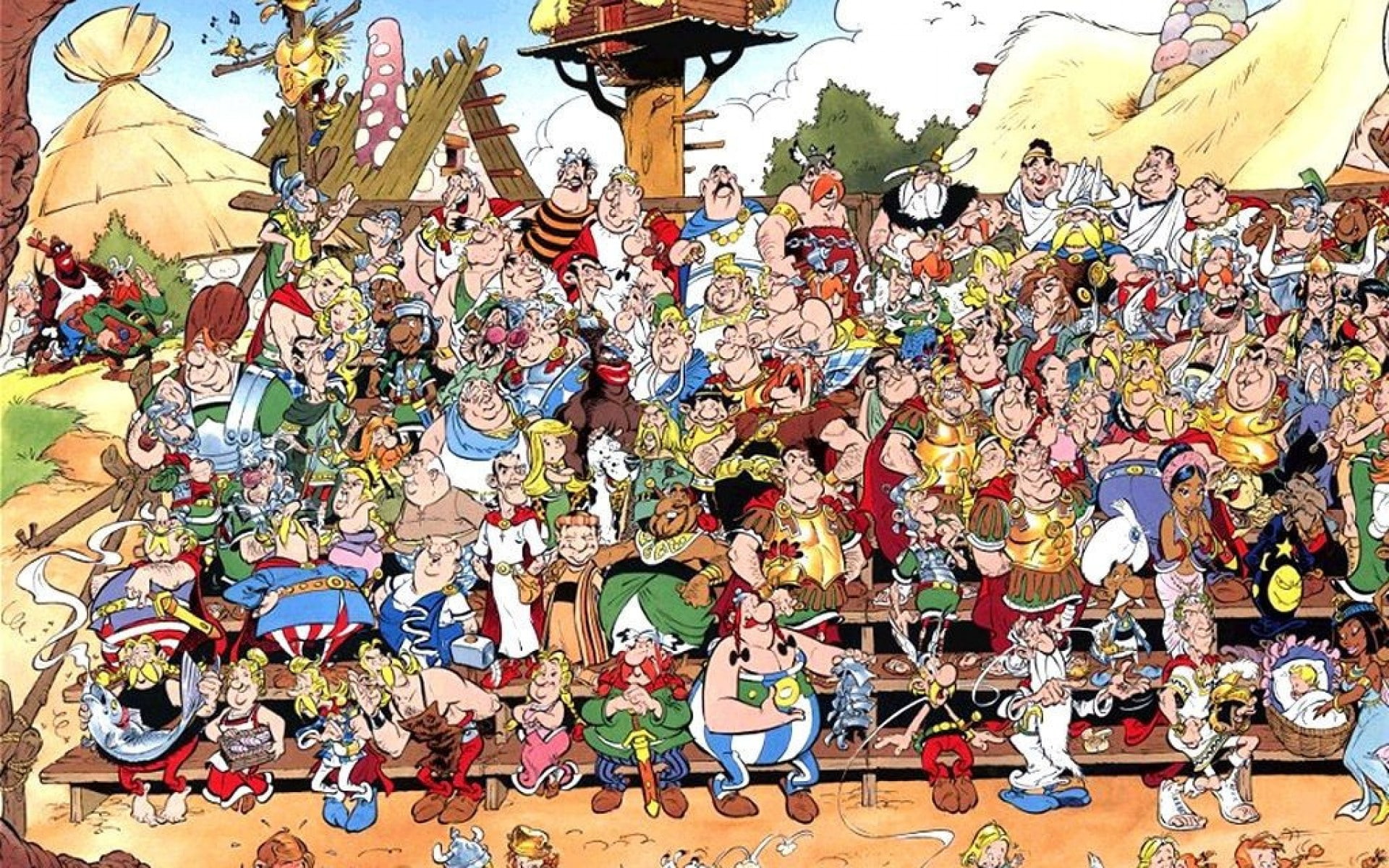frances, poblado, obelix, 1080P, romanos, comic, asterix, HD Wallpaper