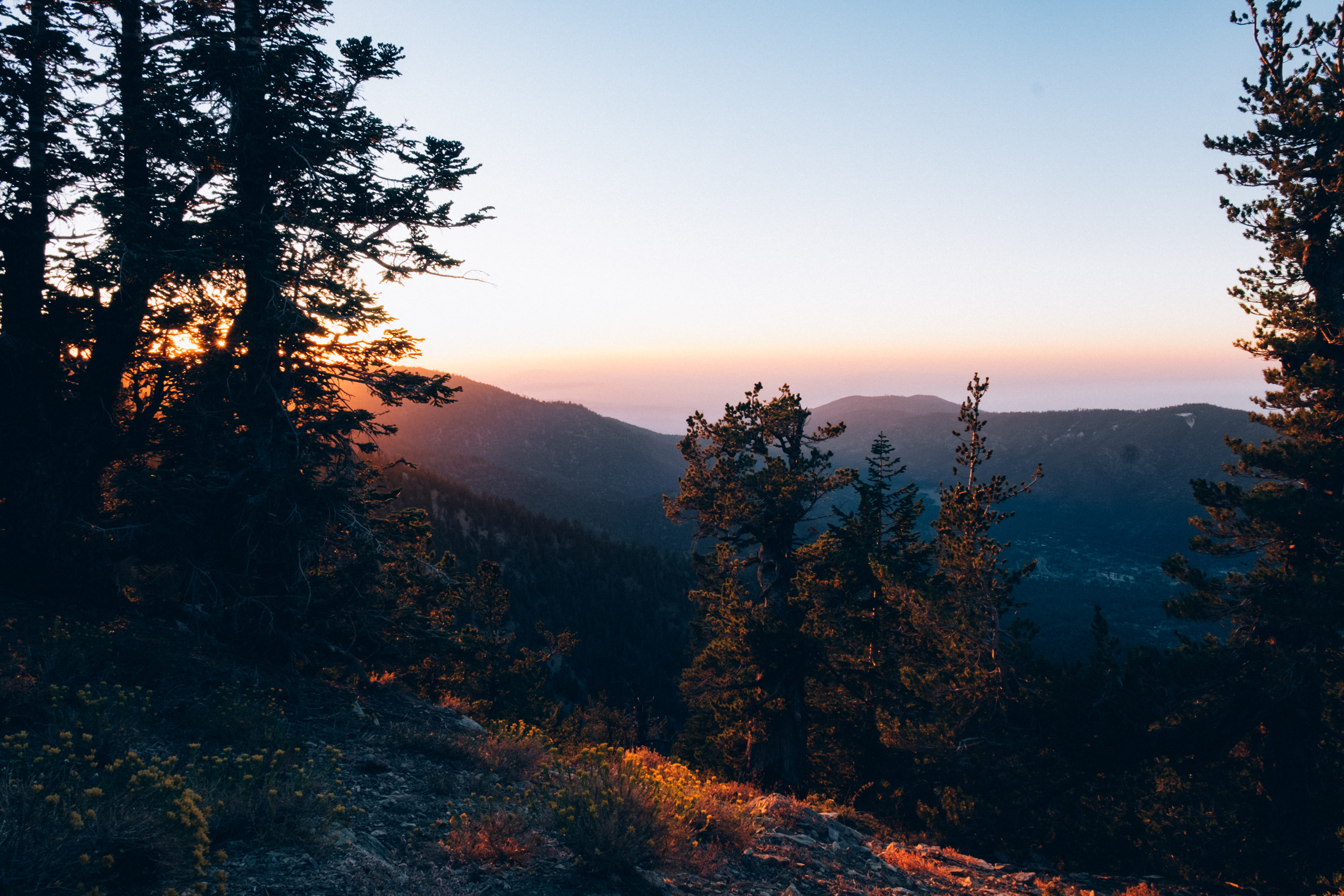 4K, autumn, outdoors, sunset, united states, beauty in nature, sky, no people, change, scenics - nature, non-urban scene, mountain, land, tranquil scene, HD Wallpaper