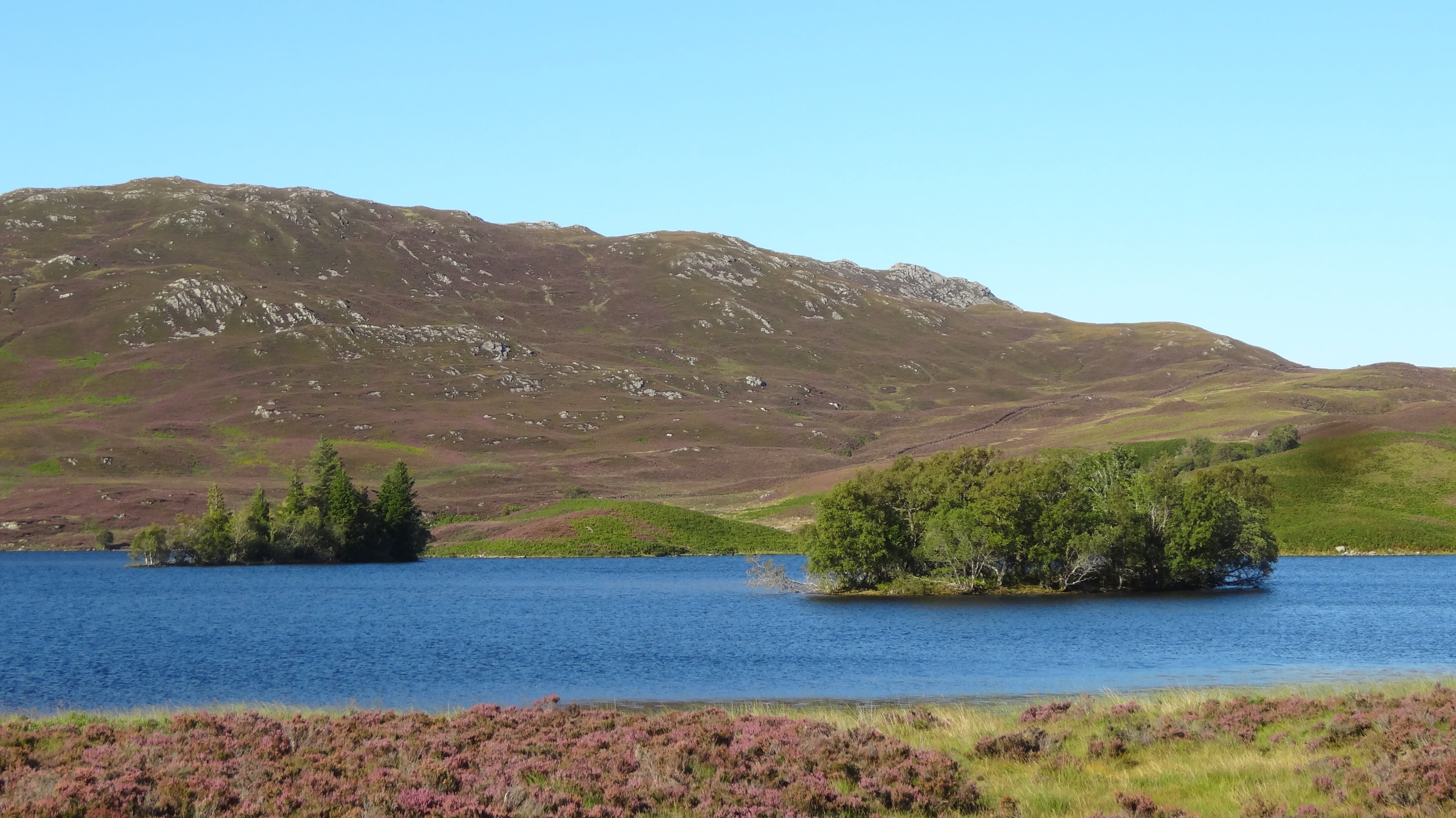 nature, scenics - nature, landscape, sky, invernes, no people, land, day, mountain range, clear sky, water, environment, tree, tranquil scene, blue, lake, HD Wallpaper