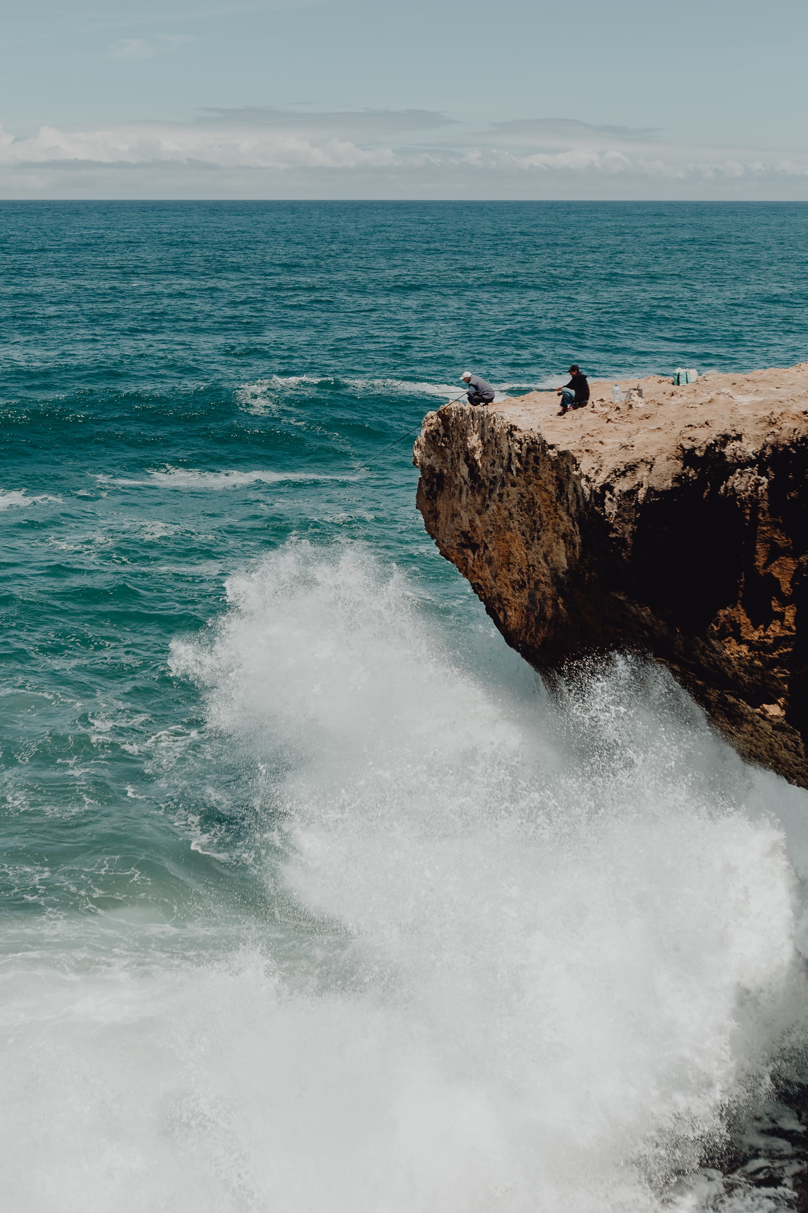 coast, motion, portugal, horizon, amoreira, nature, no people, algarve, water, beach, power in nature, tranquil scene, 4K, outdoors, da, wave, rock - object, Phone HD Wallpaper