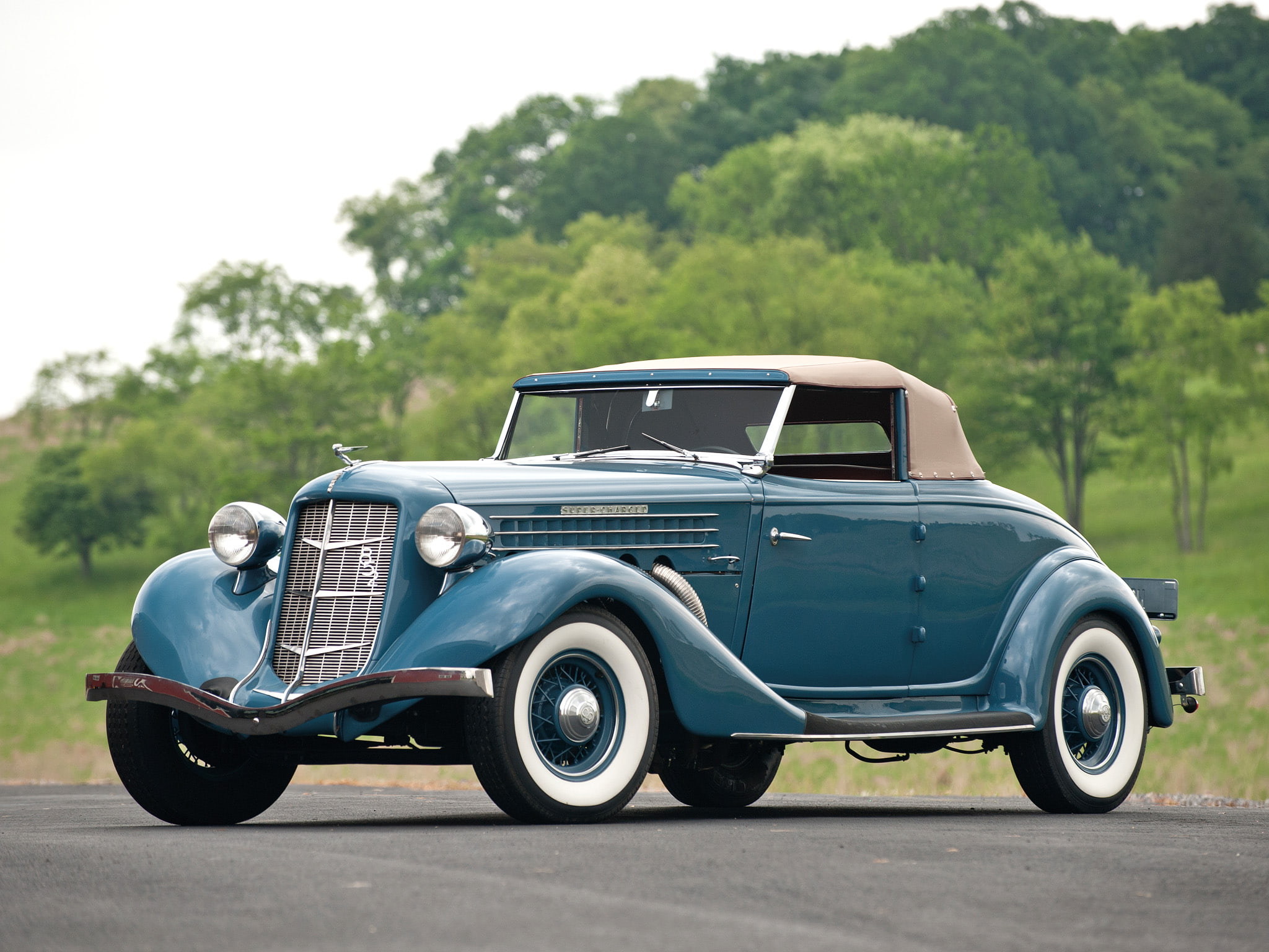 retro, s c, auburn, 1080P, 1936, 852, convertible, coupe, HD Wallpaper