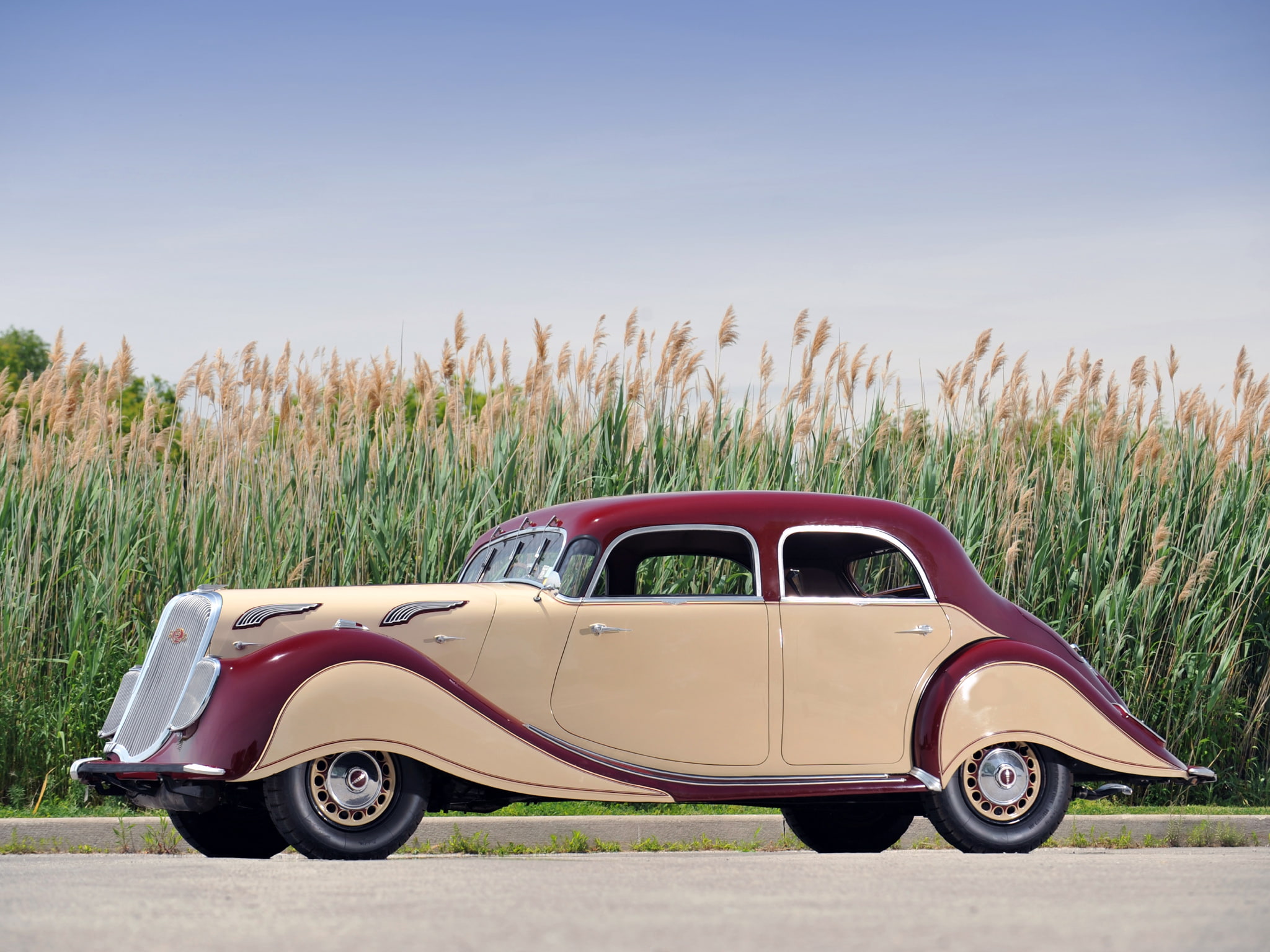 retro, 1080P, luxury, dynamic, panhard, x77, 1936, HD Wallpaper