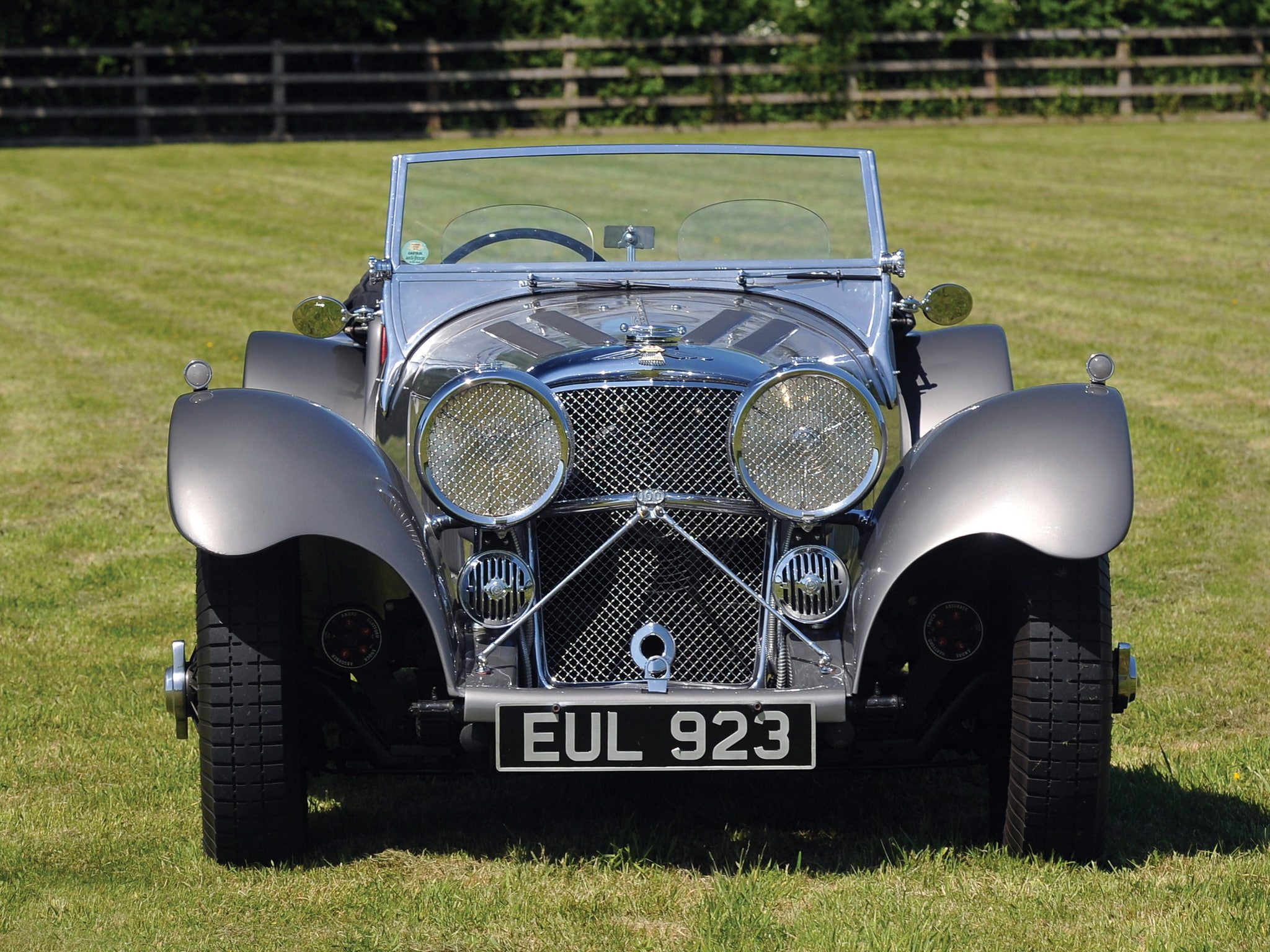 s s, jaguar, roadster, 100, retro, 1080P, 1936, HD Wallpaper