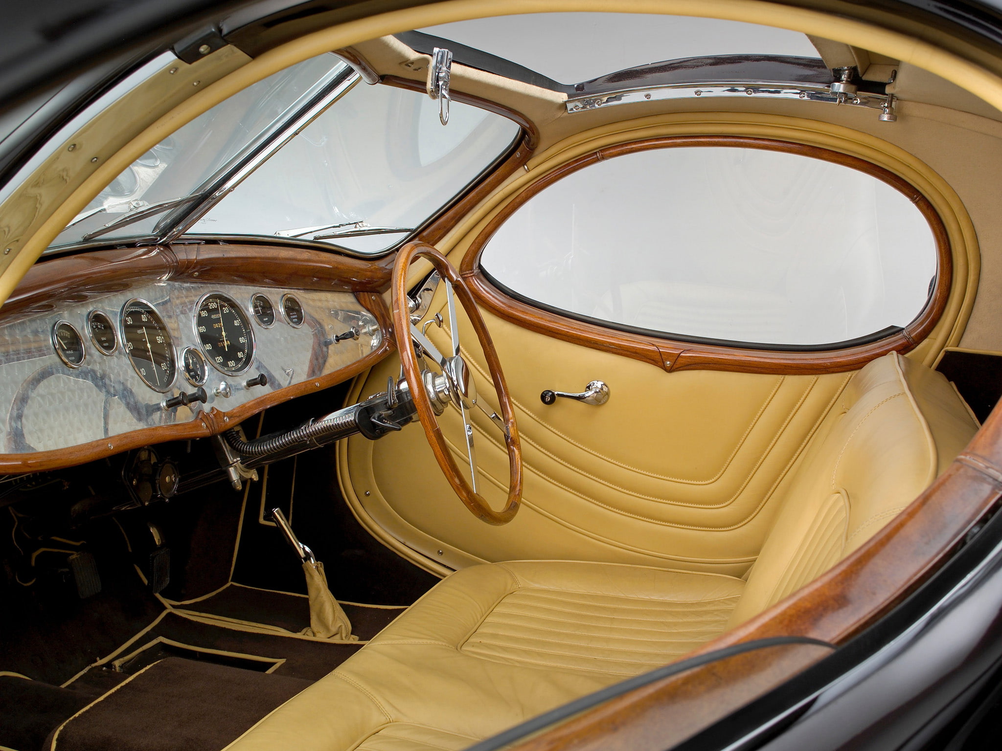 interior, s s, 1938, retro, lago, falaschi, figoni, talbot, t150c, 1080P, HD Wallpaper