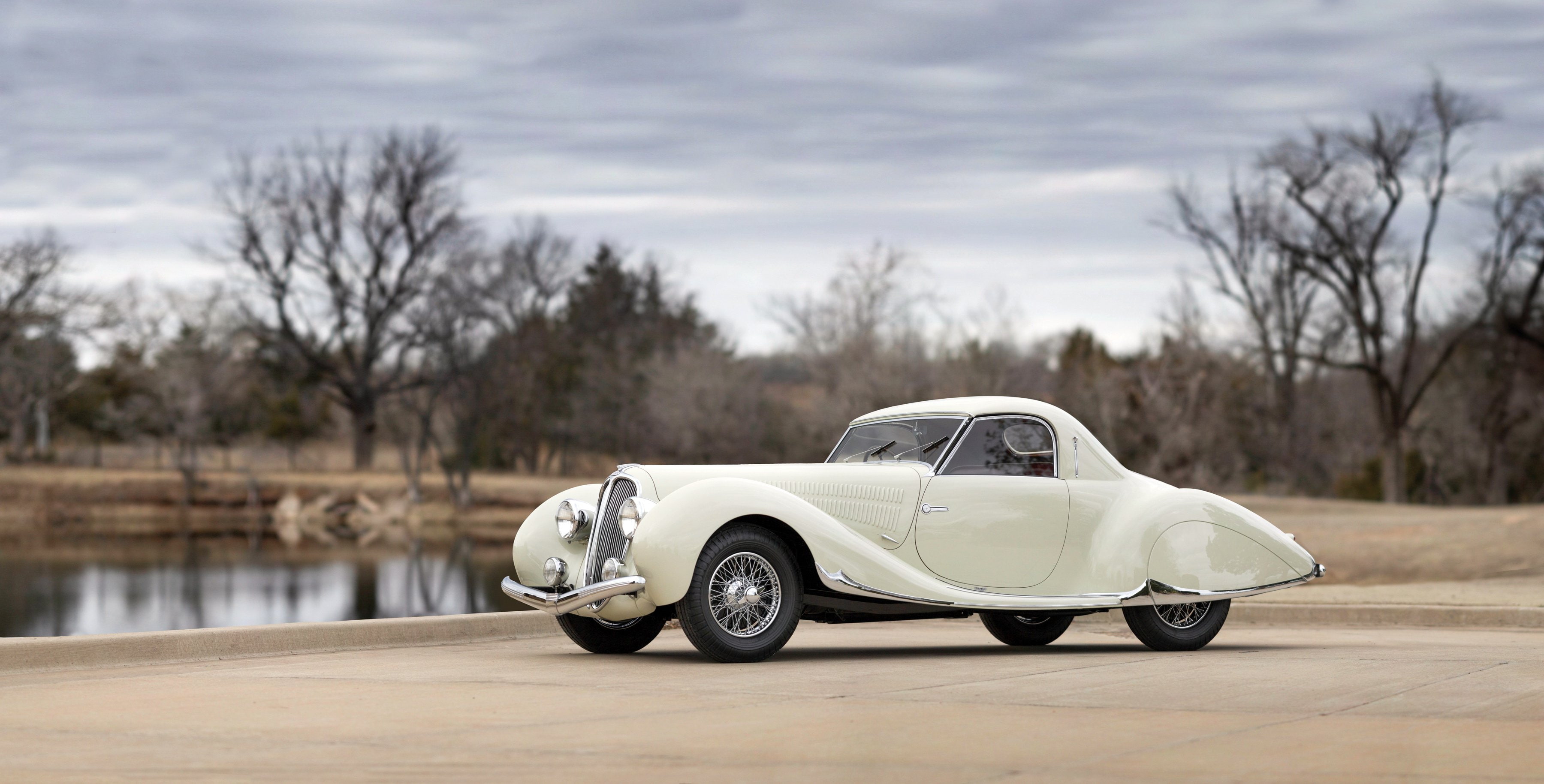 135, luxury, delahaye, m-s, falaschi, 1938, coupe, retro, par, figoni, 2K, HD Wallpaper