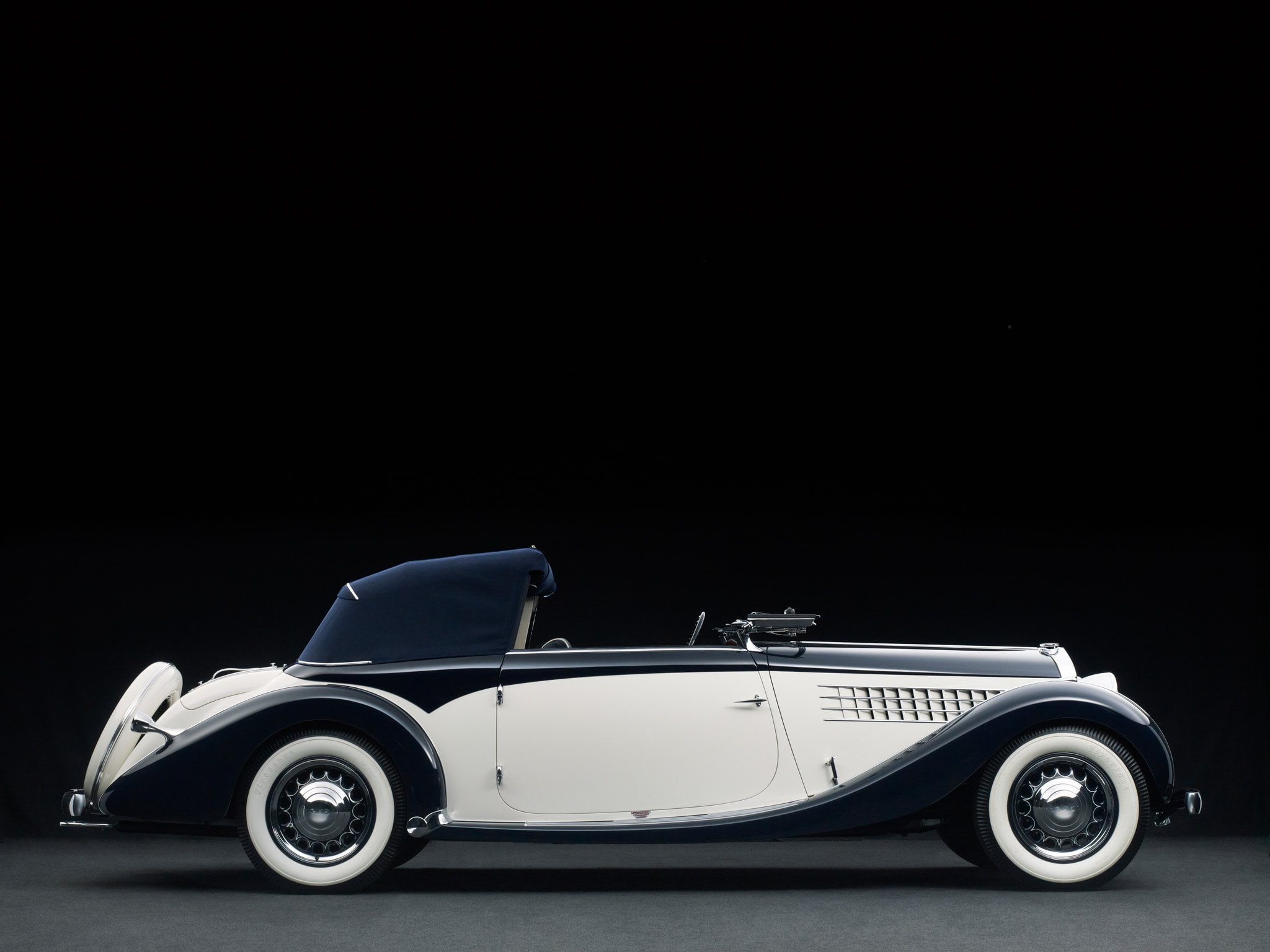 luxury, cabriolet, milord, retro, falaschi, figoni, d6-70, 1936, vintage, delage, 1080P, HD Wallpaper