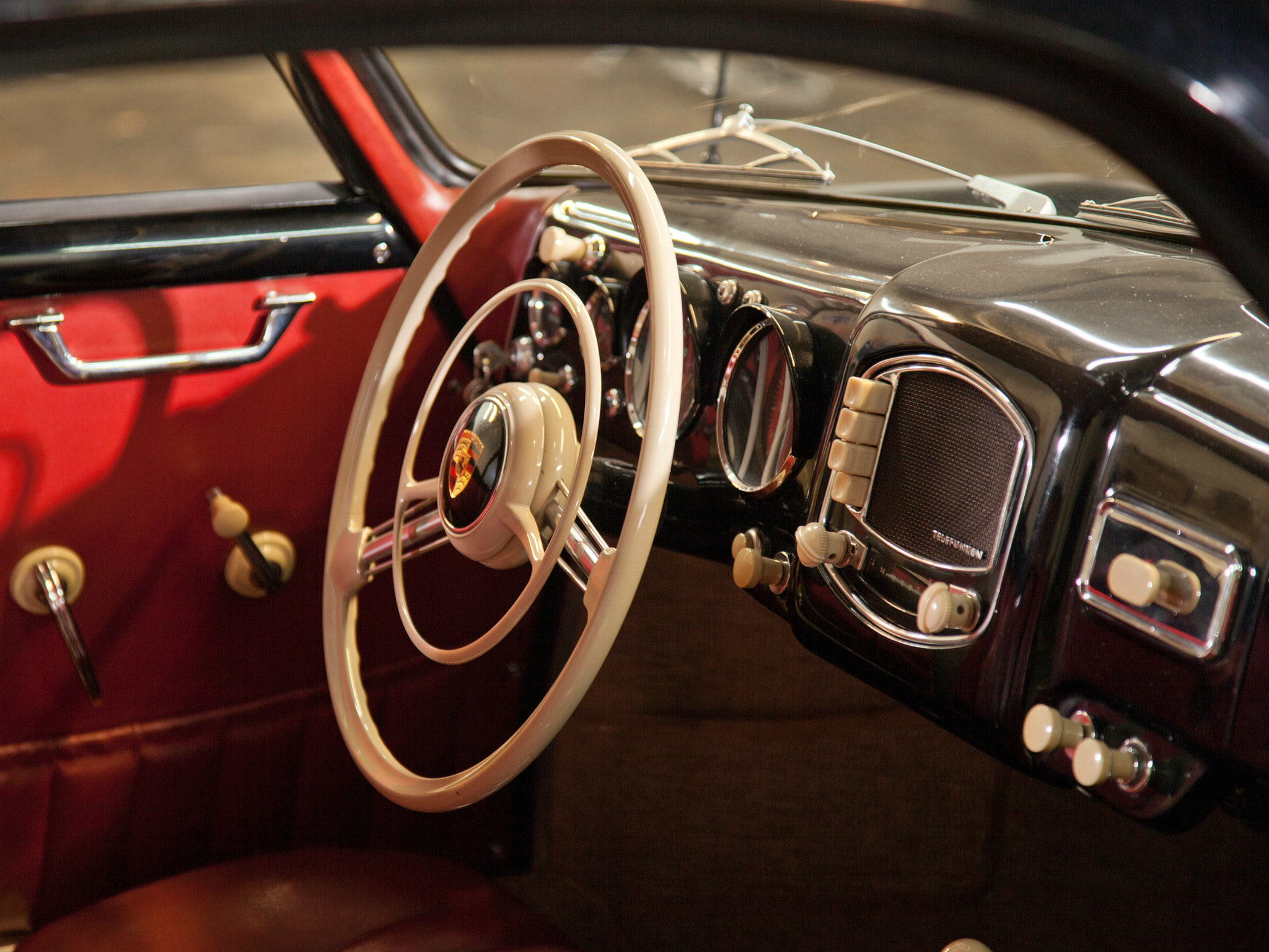 1080P, 1954, 356, porsche, interior, coupe, retro, reutter, HD Wallpaper