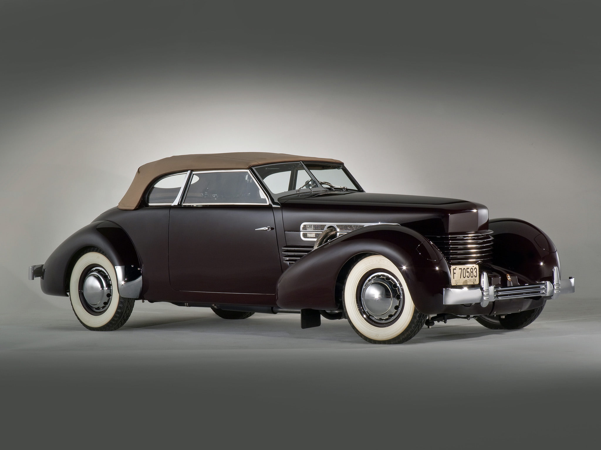 1080P, 1937, retro, 812, phaeton, s c, cord, HD Wallpaper