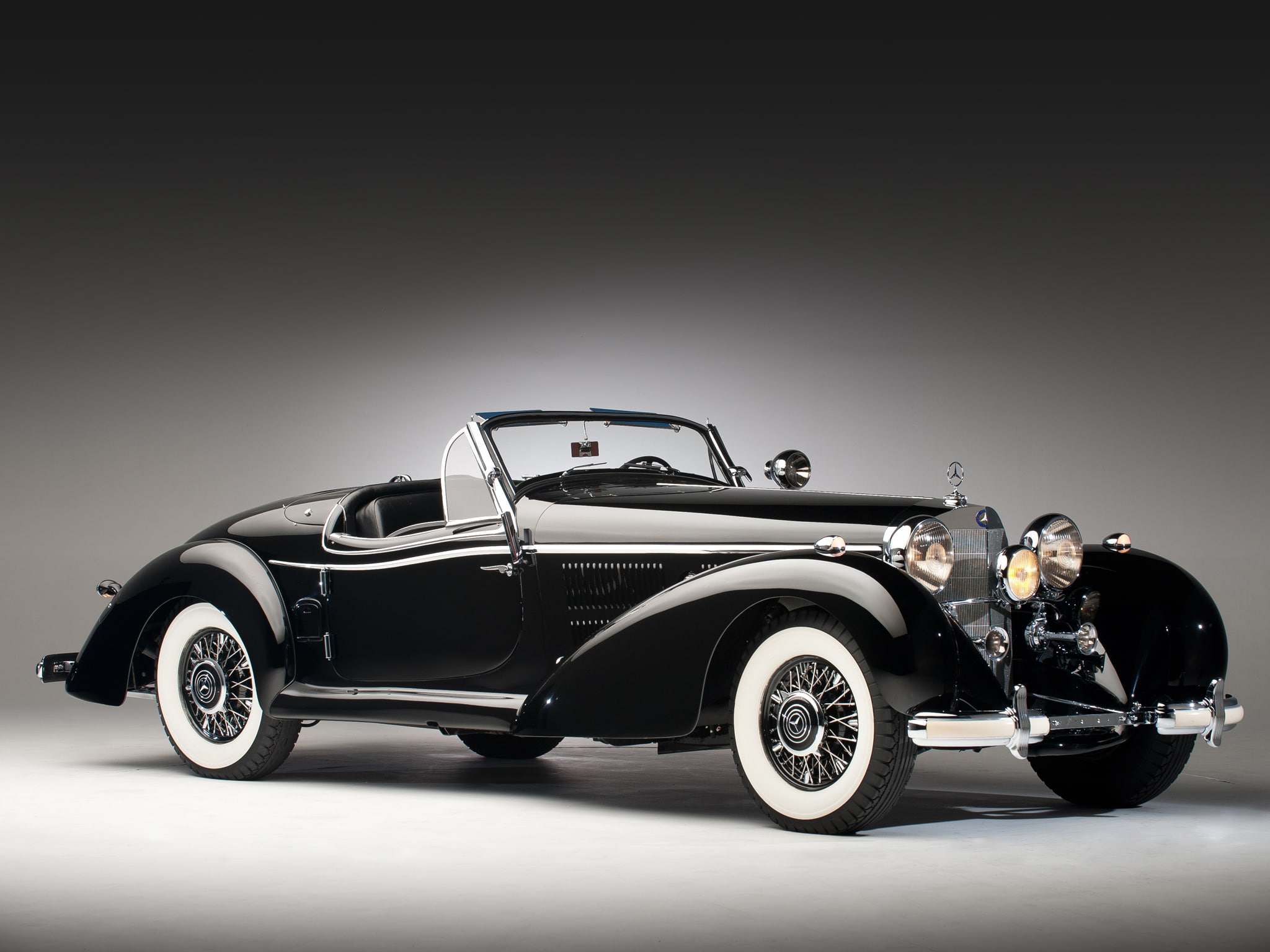 special, benz, mercedes, 1939, 540k, retro, supercar, roadster, 1080P, supercars, HD Wallpaper