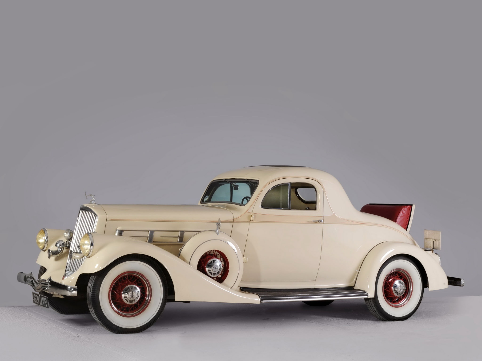 1080P, 1935, pierce, coupe, model 845, arrow, retro, luxury, HD Wallpaper