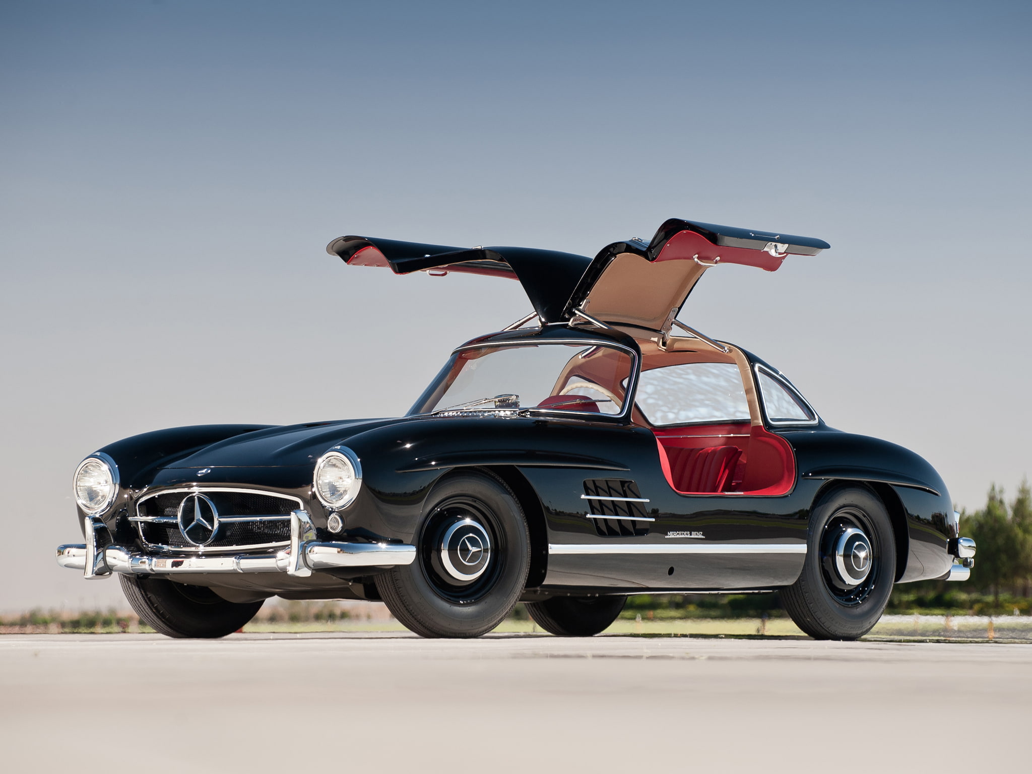 300 sl, gullwing, supercars, w198, benz, 300, mercedes, 1080P, supercar, tetro, 1954, HD Wallpaper