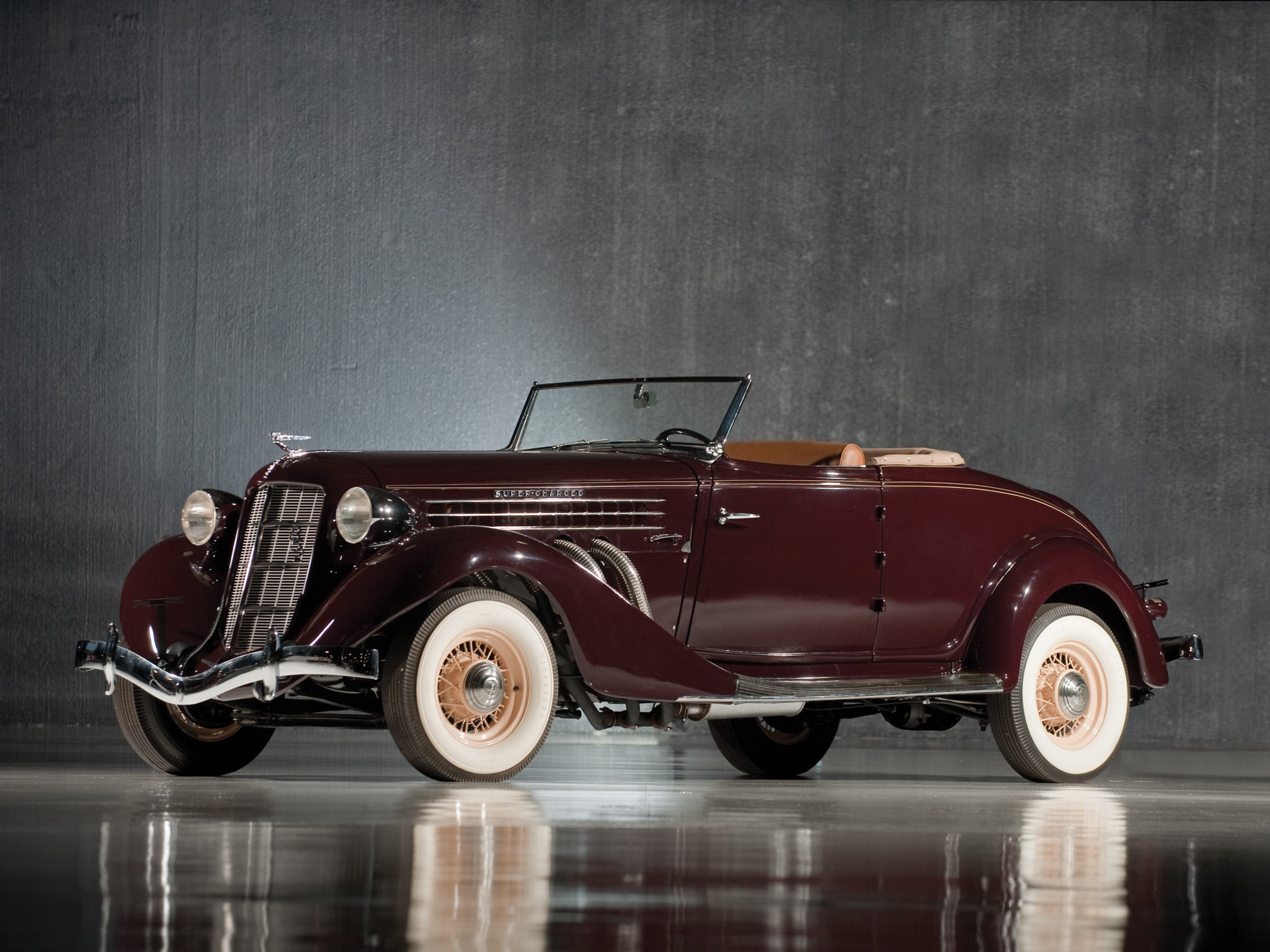 1936, retro, 852, convertible, auburn, coupe, s c, 1080P, HD Wallpaper