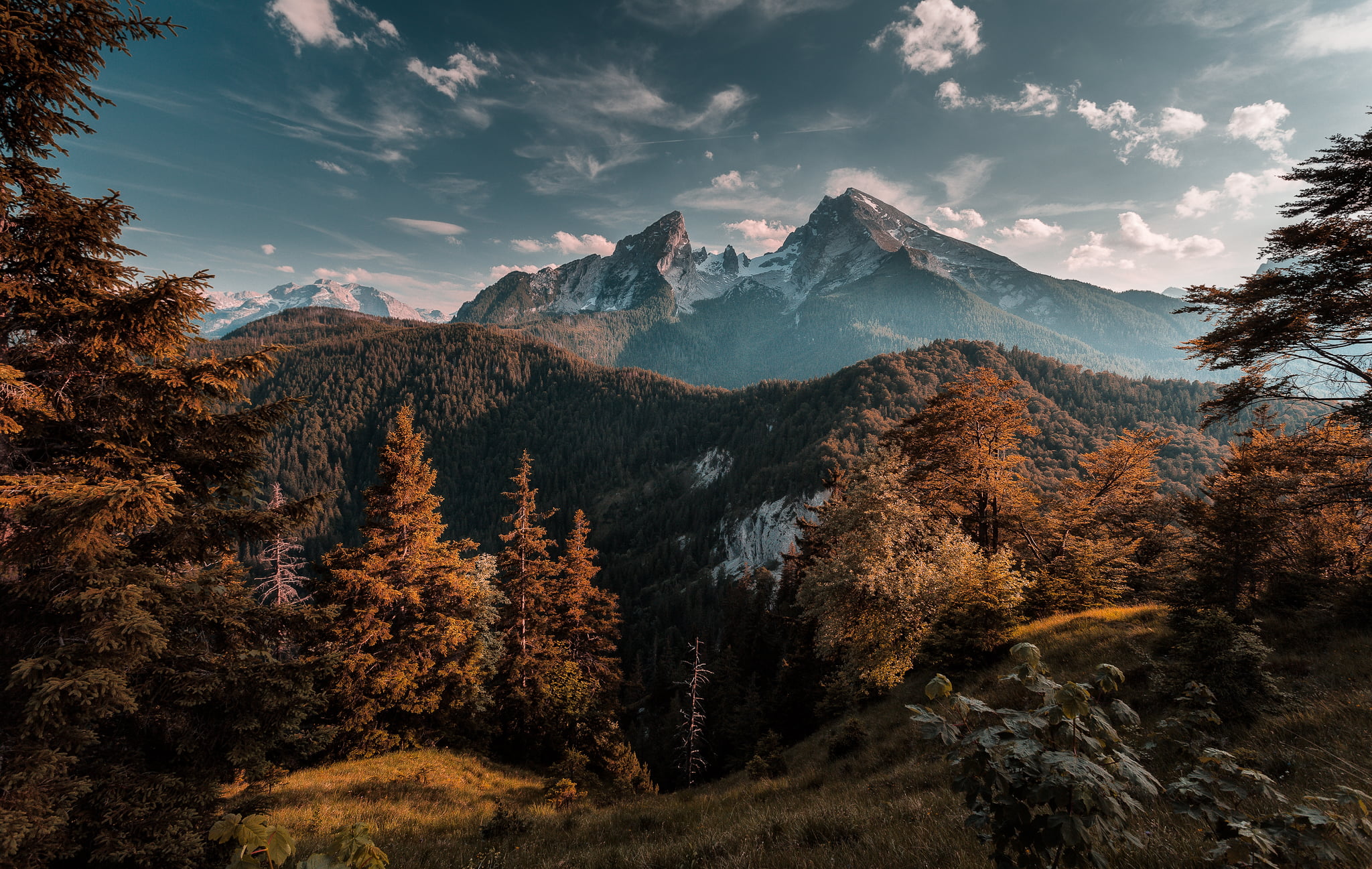 autumn, blue, green Color, near, brown, 1080P, multi Colored, travel, forest, nature, rock - Object, season, plant, yellow, coniferous tree, mountain Range, HD Wallpaper