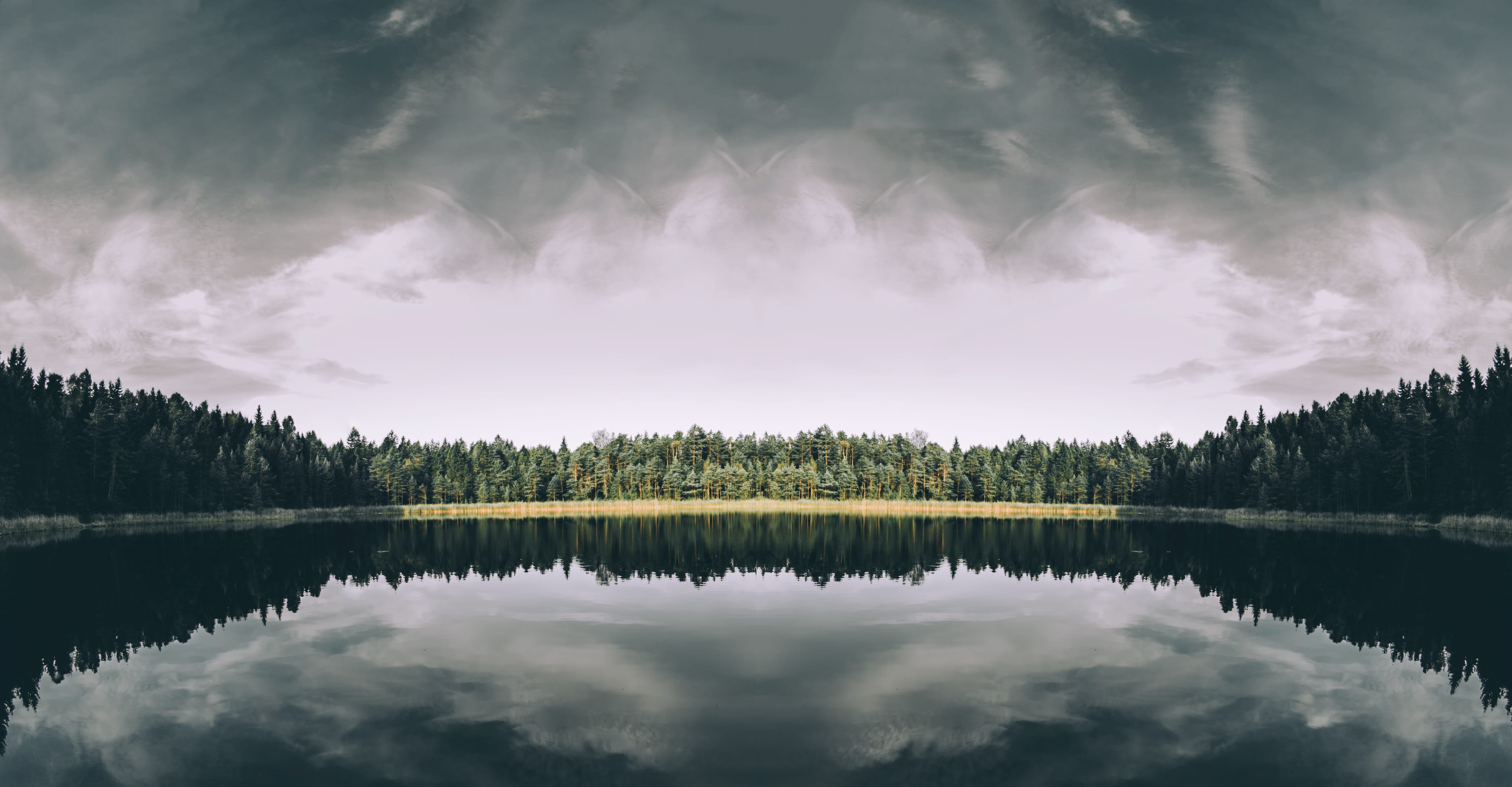 waters, non-urban scene, day, scenics - nature, beauty In Nature, idyllic, cloud - Sky, 2K, nature, plant, tree, landscape, summer, reflection, green, HD Wallpaper