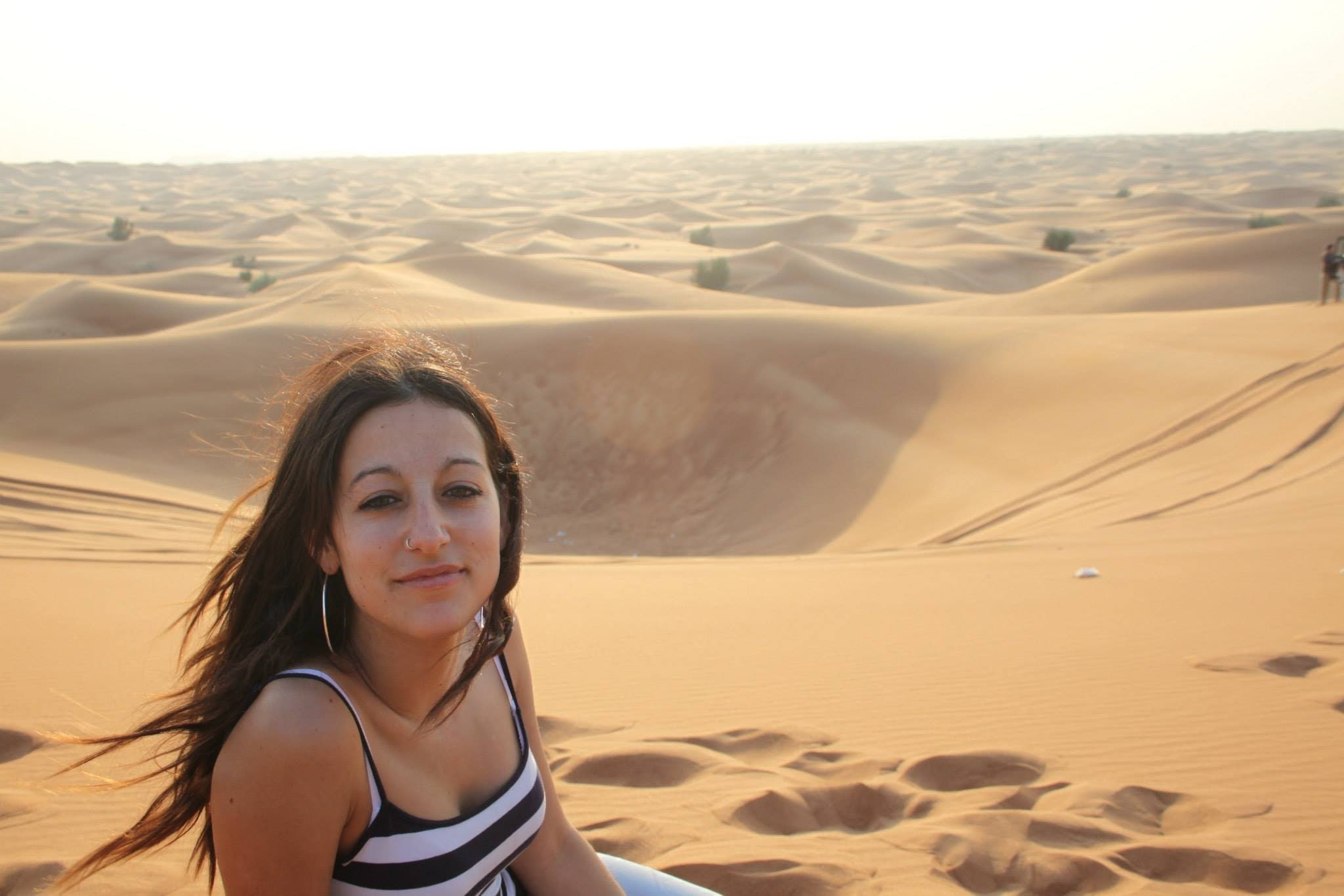 chica, 1080P, desierto, vacaciones, HD Wallpaper