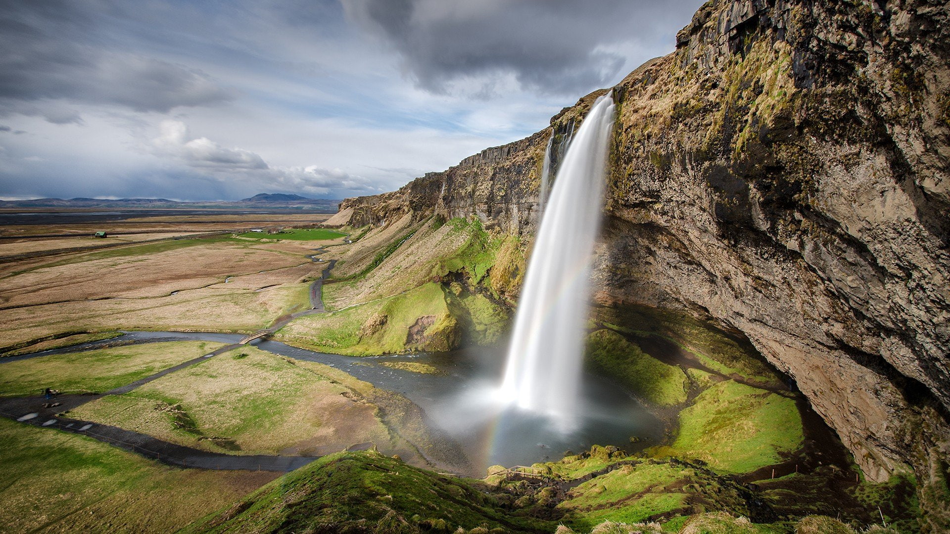 1080P, montaa, cataratas, HD Wallpaper