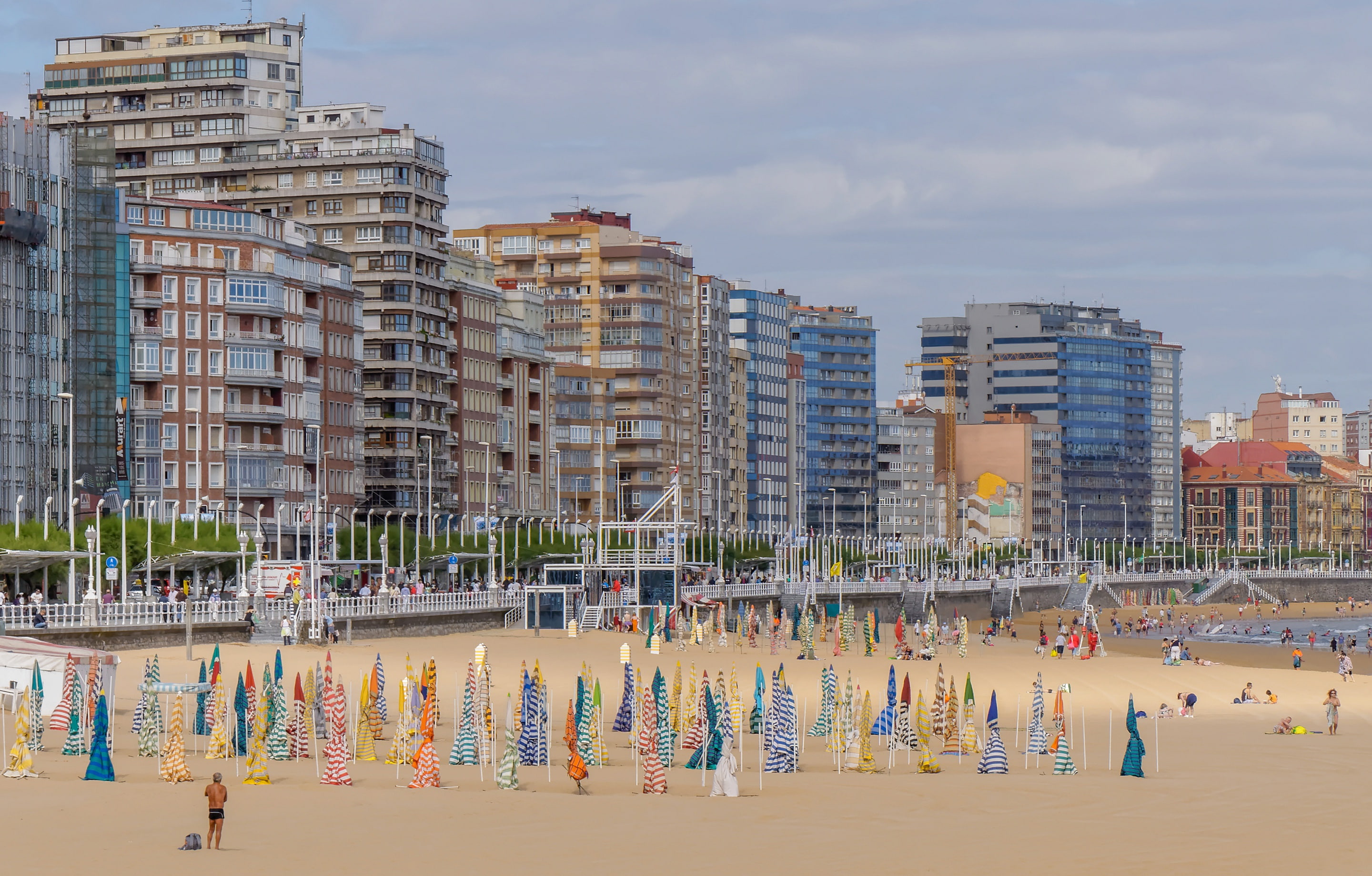 home, Asturias, Gijón, 2K, Spain, beach, HD Wallpaper
