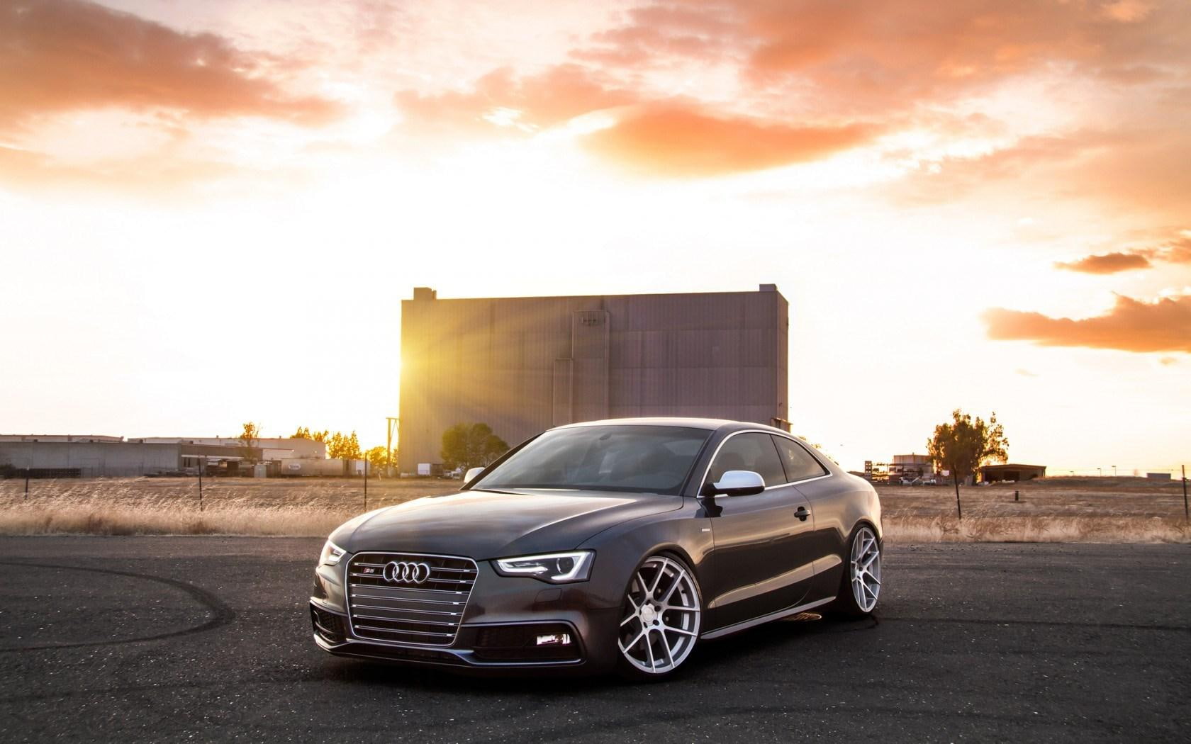 front, tuning, 720P, audi, s, wheels, car, black, coupe, HD Wallpaper