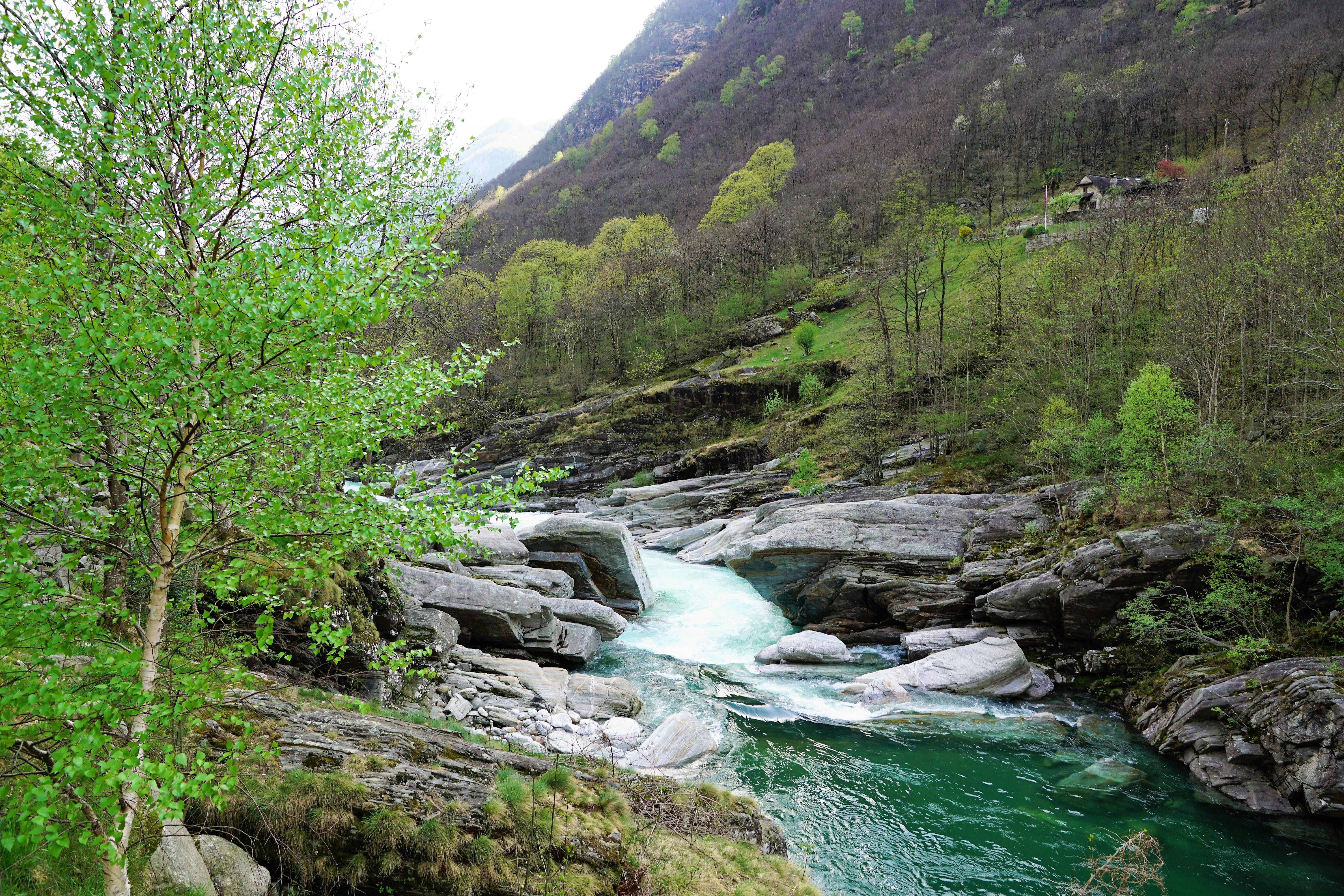 current, scenics - nature, solid, strong, beauty in nature, violent, outdoors, away, land, hike, mountains, rock - object, day, tranquility, ponte dei salti, HD Wallpaper