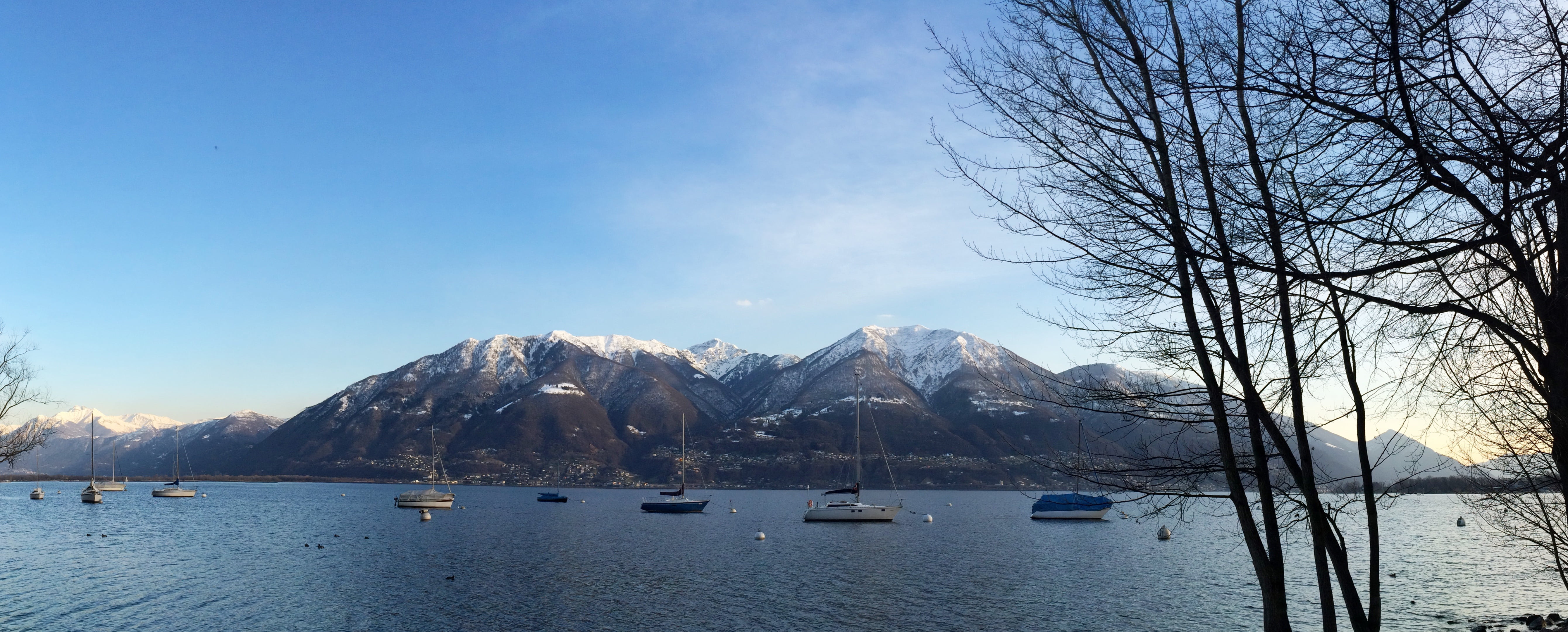 scenics - nature, harmony, lake promenade, locarno, sailboat, boats, yacht, transportation, landscape, maggiore, environment, mode of transportation, beauty in nature, HD Wallpaper